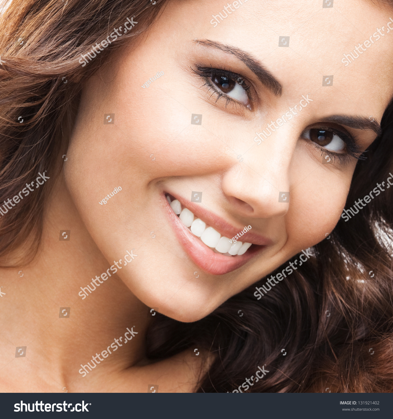 Close Portrait Beautiful Young Happy Smiling Stock Photo 131921402 Shutterstock Close Portrait Beautiful Young Happy Smiling Stock Photo 131921402 Shutterstock