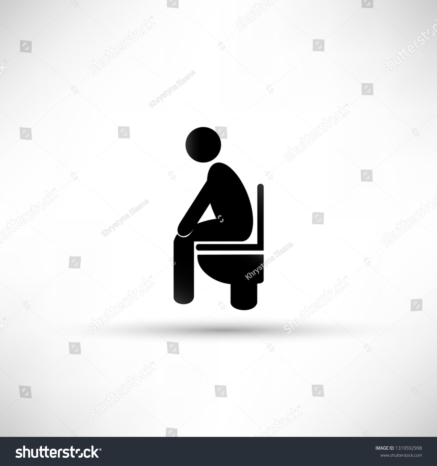 Man Toileticon Stock Vector (Royalty Free) 1319592998 | Shutterstock