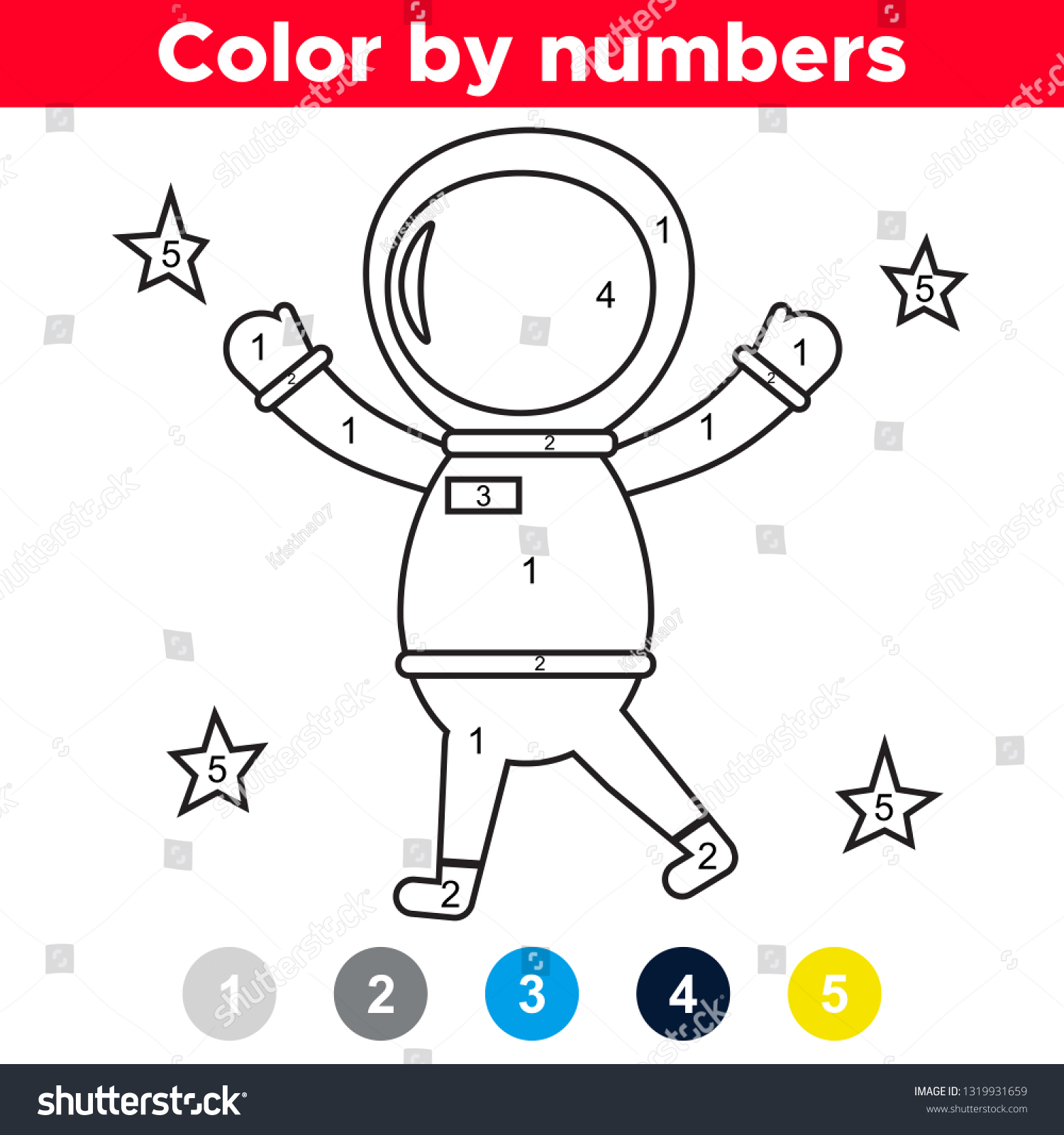 color-by-number-preschool-school-kids-stock-vector-royalty-free-1319931659-shutterstock
