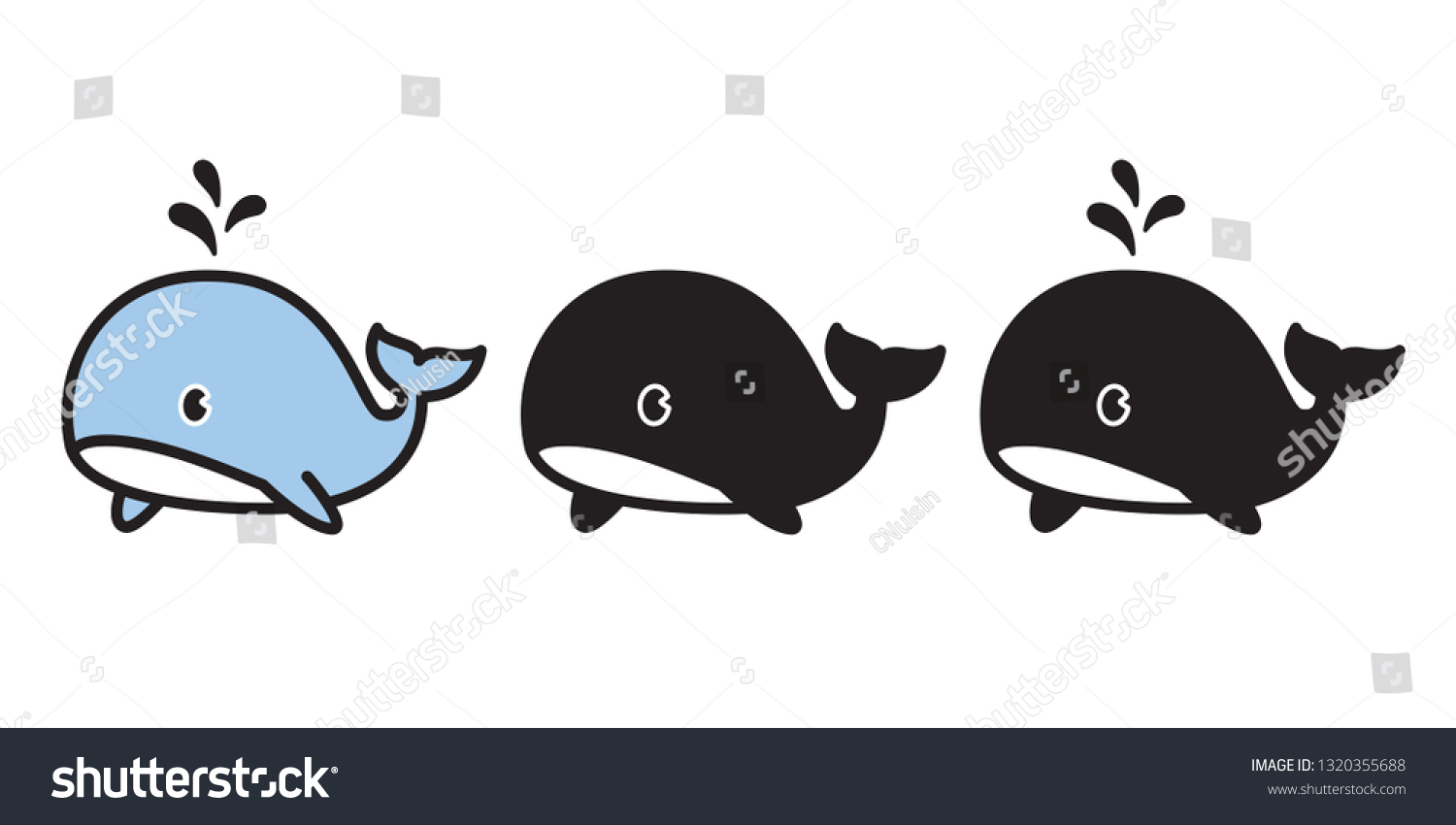 Whale Vector Shark Dolphin Icon Logo Stock Vector (Royalty Free ...