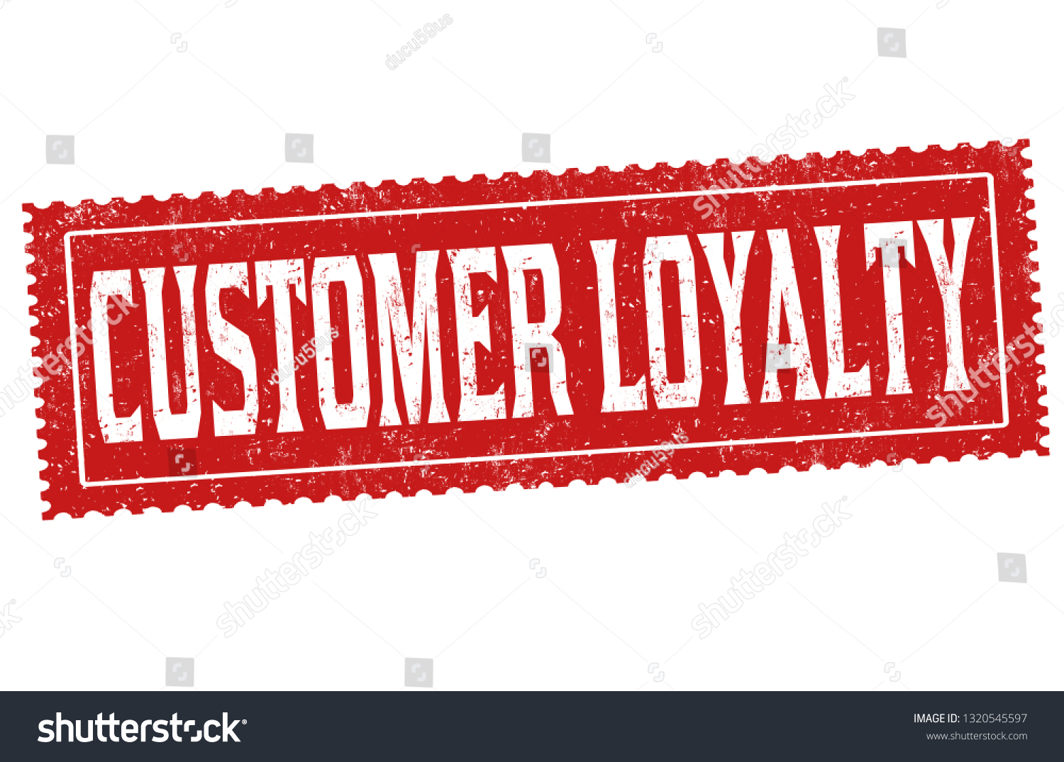 Customer Loyalty Sign Stamp On White Stock Vector (Royalty Free ...