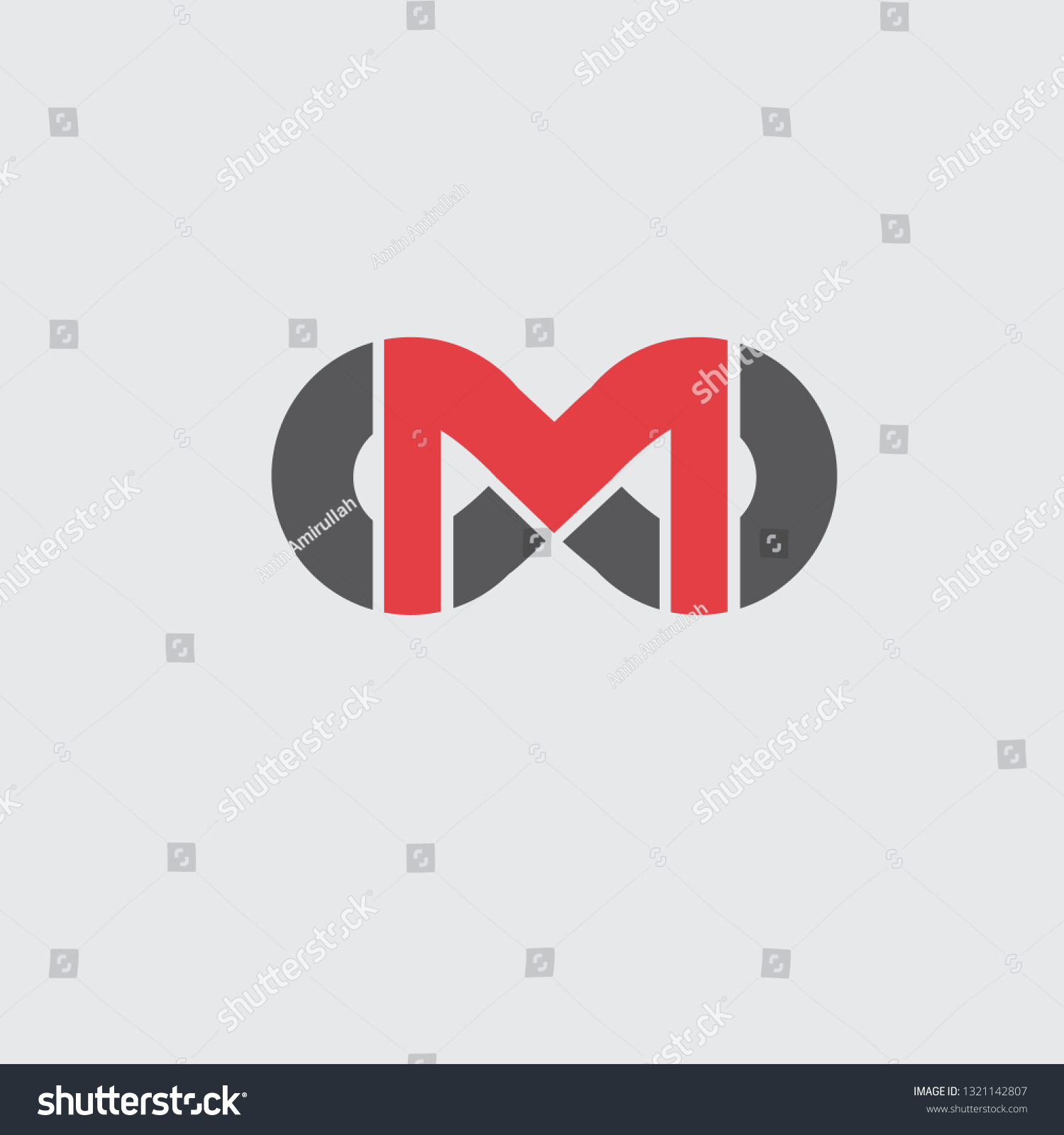 Vector Illustration Company Logo Letter M Stock Vector (Royalty Free ...