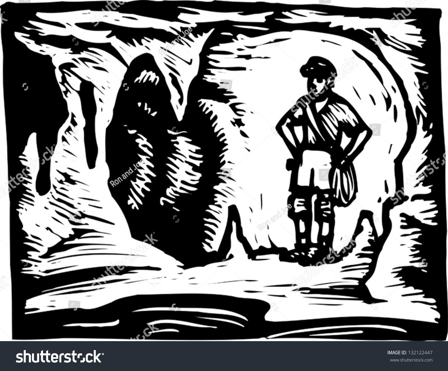 Стинфольская пещера иллюстрация