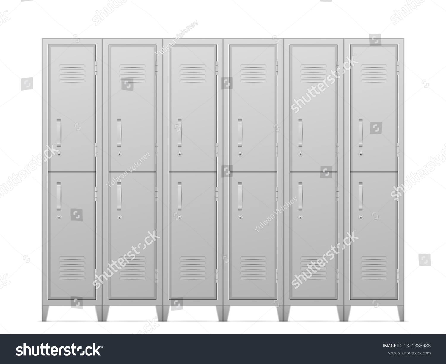 Storage Lockers On White Background Vector Stock Vector (Royalty Free ...