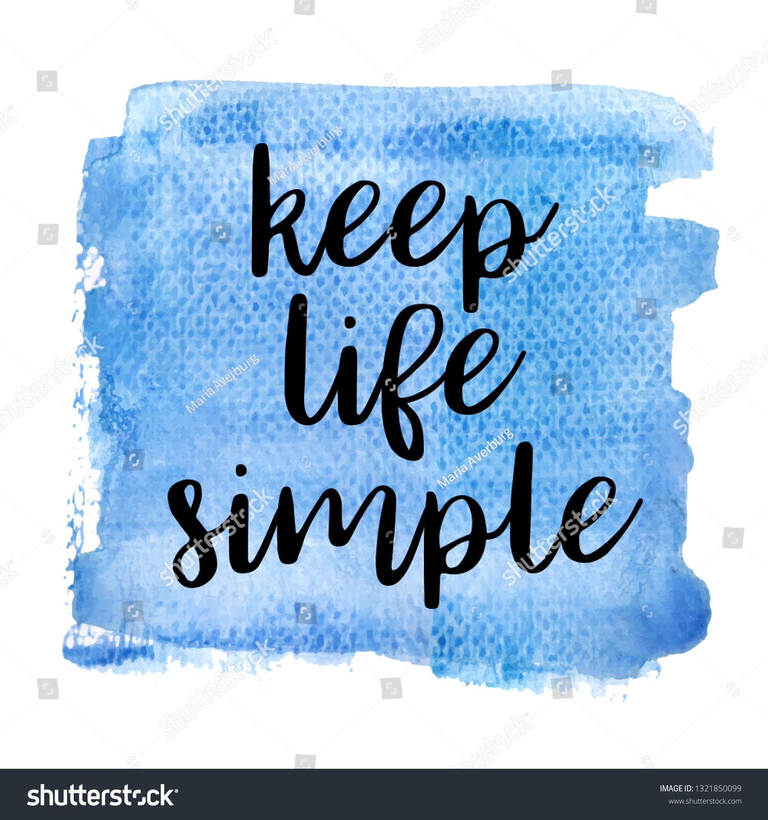 keep-life-simple-inspiring-creative-motivation-stock-vector-royalty