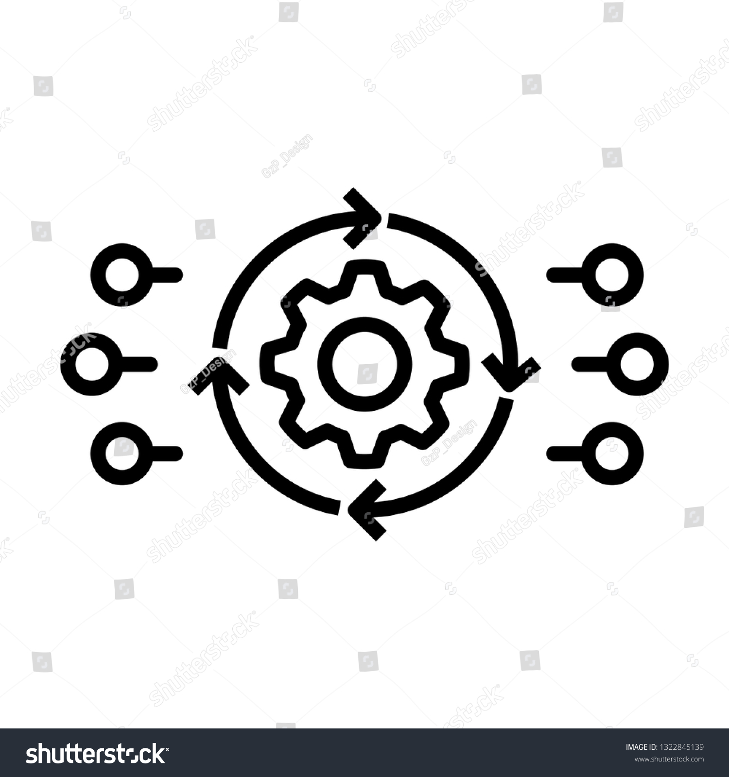 Algorithm Icon Vector Illustration Stock Vector (Royalty Free ...