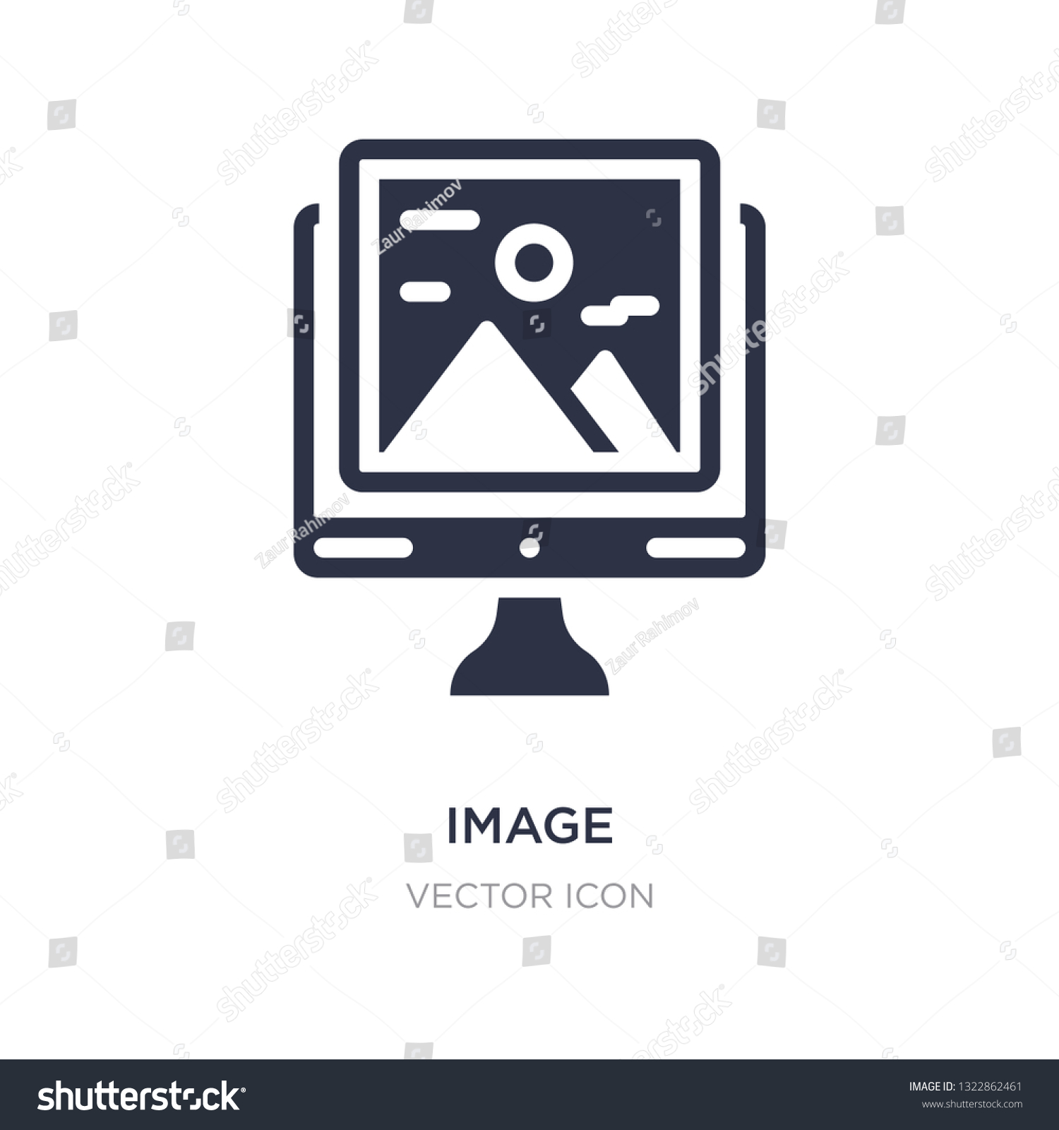 Image Icon On White Background Simple Stock Vector (Royalty Free