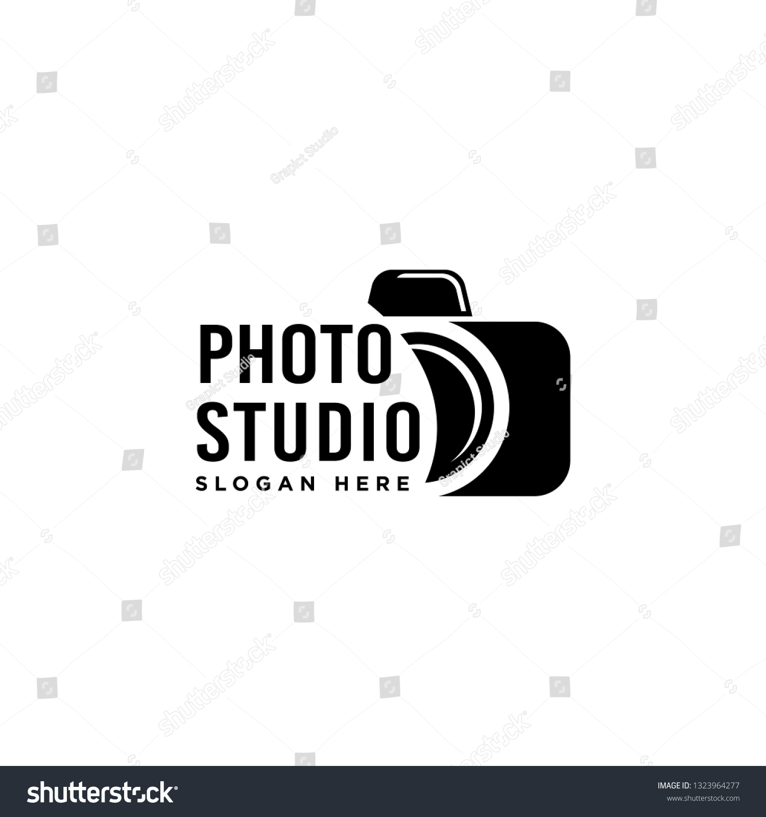 Camera Illustration Related Photo Studio Logo Stock Vector (Royalty ...