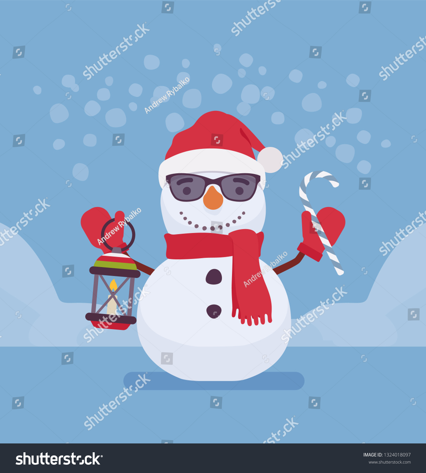 Snowman Figure Smiley Face Snow Model Stock Vector (Royalty Free ...