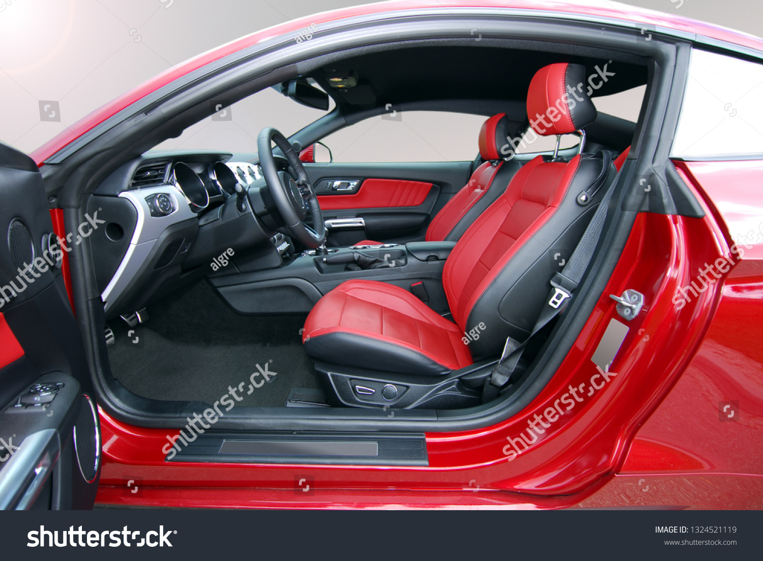 Fascinating Red Car With Red Interior Pictures