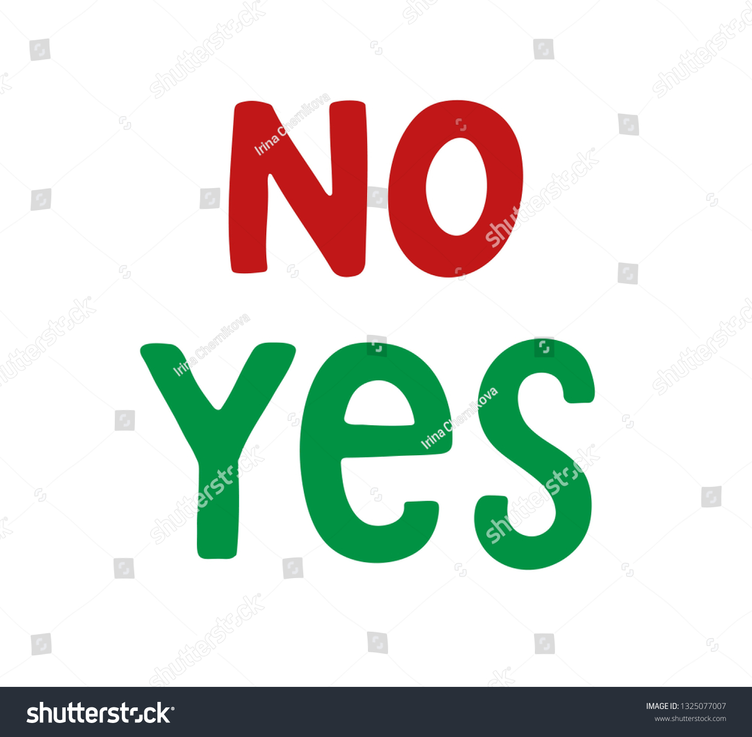 Yes No Word Text On Talk Stock Vector (royalty Free) 1325077007 