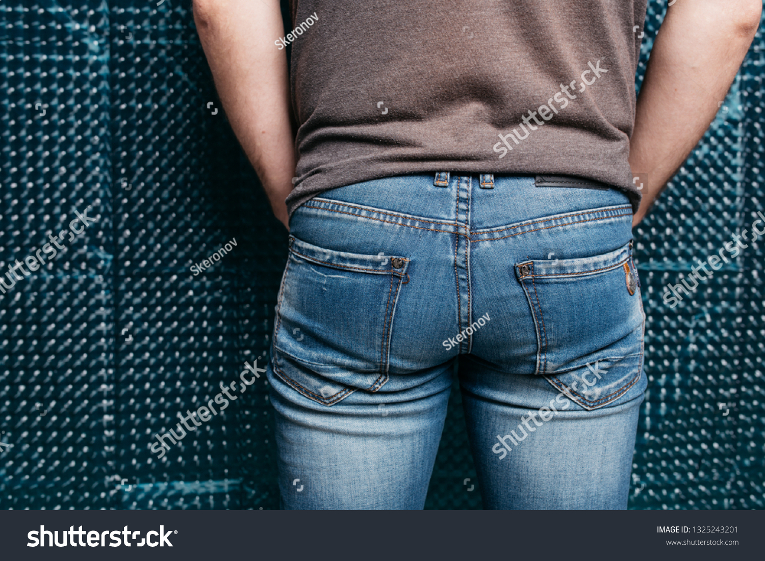 Man Tight Jeans Sports Ass Photo 1325243201 | Shutterstock