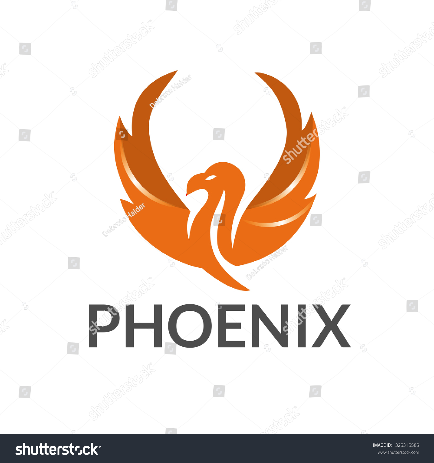 Multipurpose Modern Phoenix Logo Design Vector Stock Vector (Royalty ...