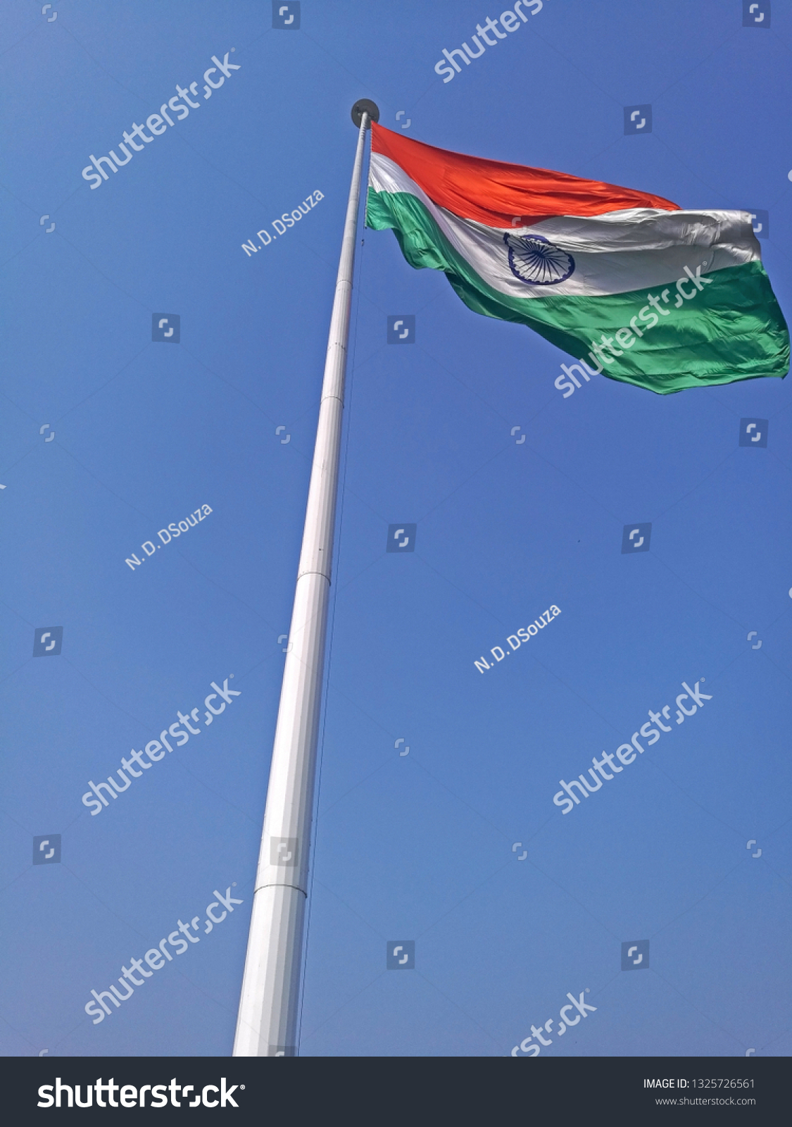 Indian Flag Waving Stock Photo 1325726561 | Shutterstock