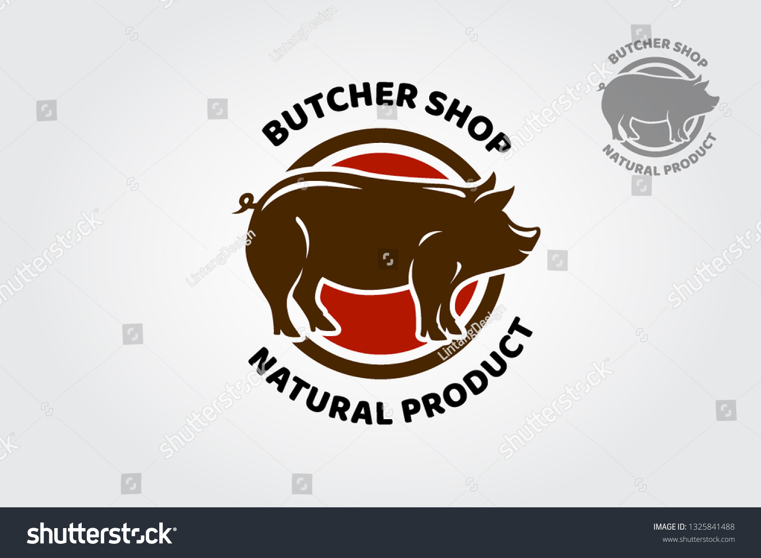 Butcher Shop Logo Highly Suitable Restaurants Stock Illustration ...