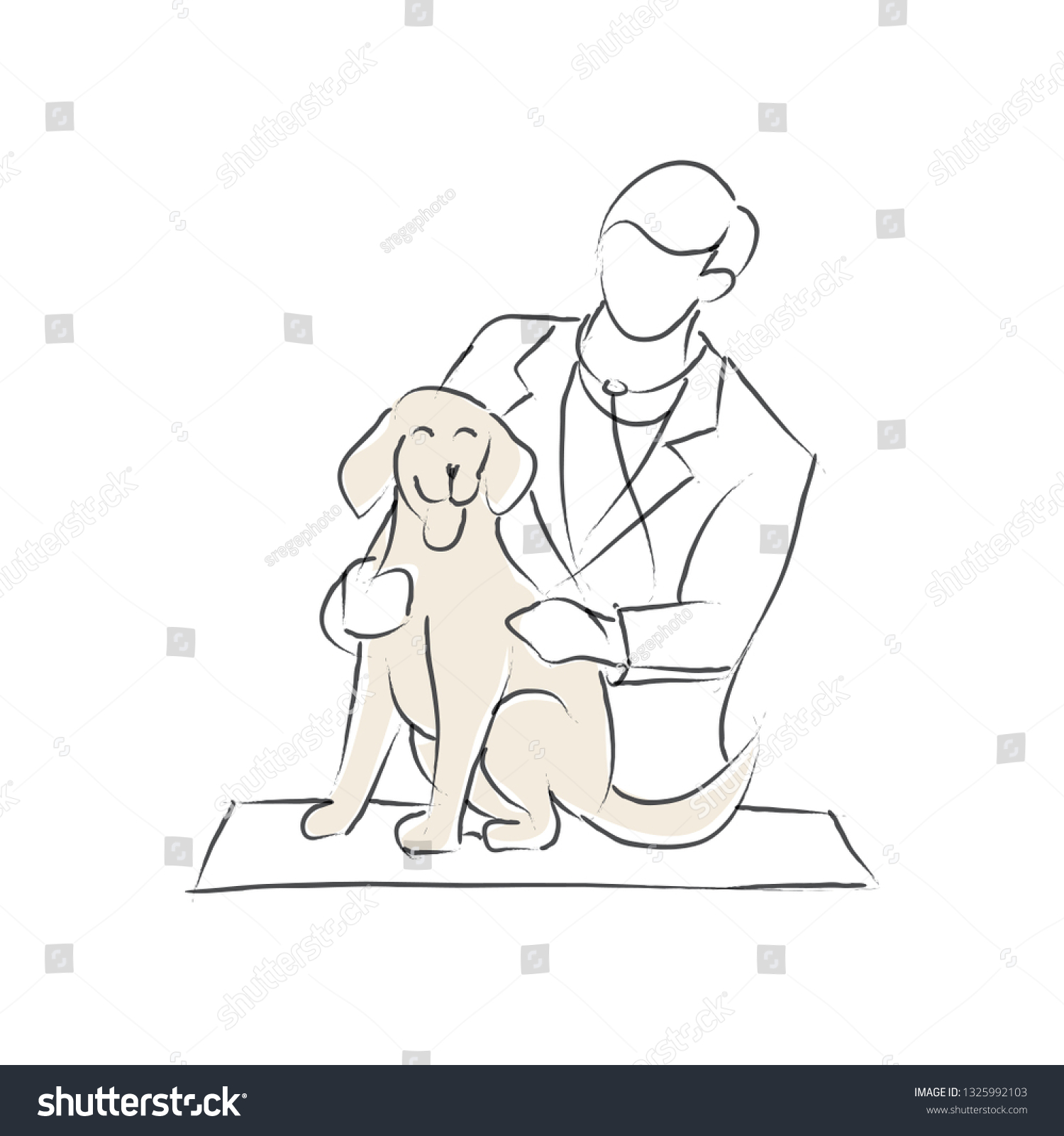 The veterinarian Dog slave Art визит к врачу