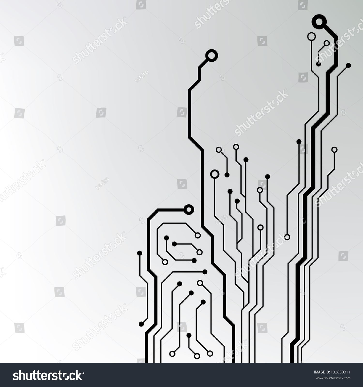 Circuit Board Pattern Abstract Technology Circuit Stock Vector (Royalty ...