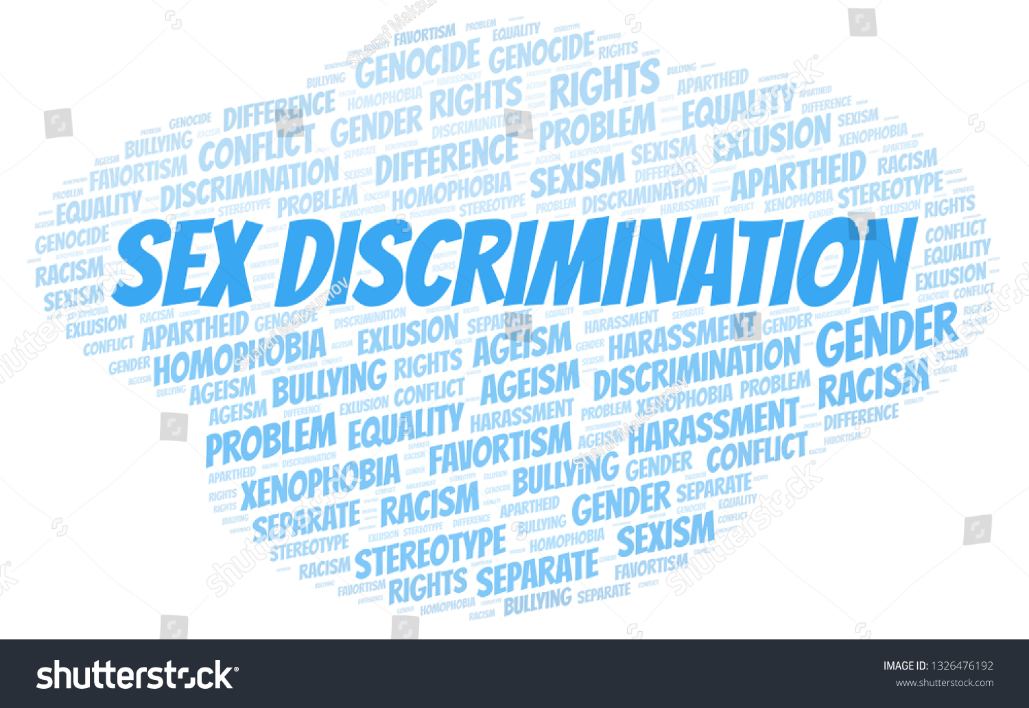 Sex Discrimination Type Discrimination Word Cloud Stock Illustration 1326476192 Shutterstock 1160