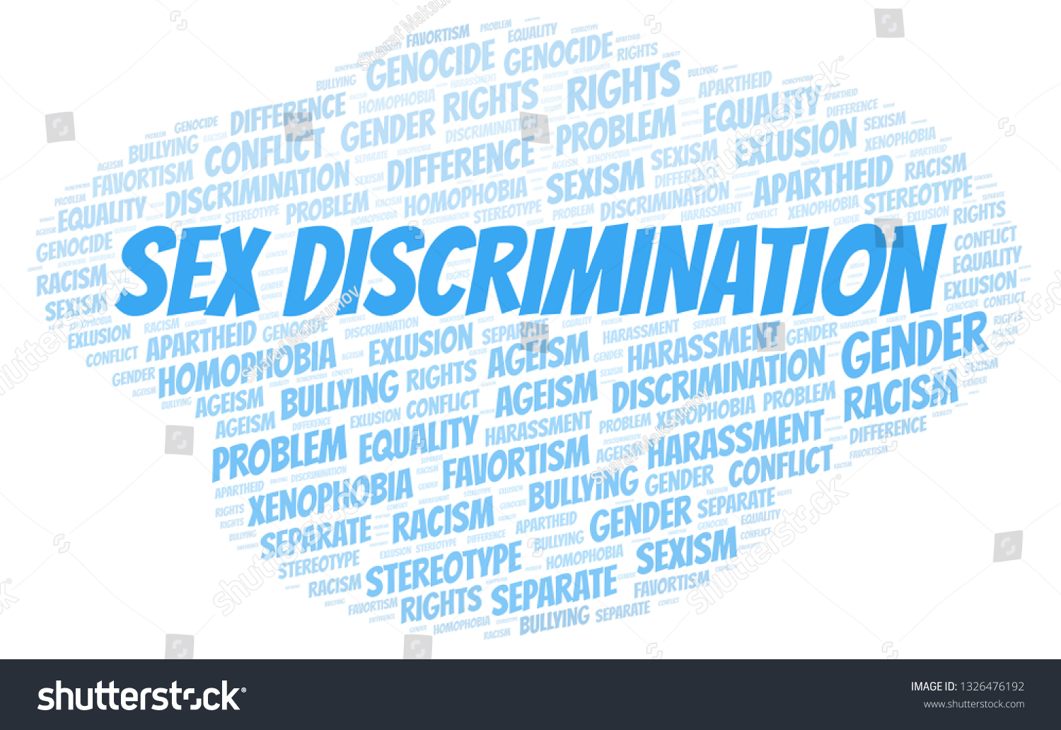 Sex Discrimination Type Discrimination Word Cloud Stock Illustration 1326476192 Shutterstock 9251