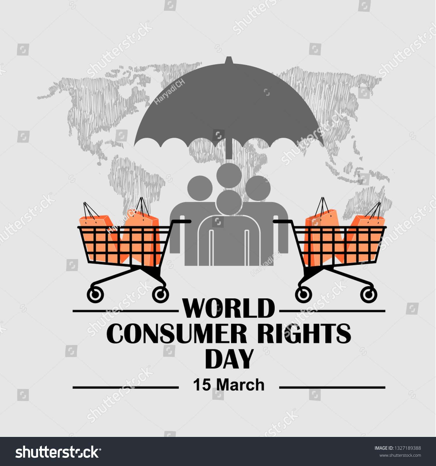 World Consumer Rights Day Stock Vector (Royalty Free) 1327189388 ...