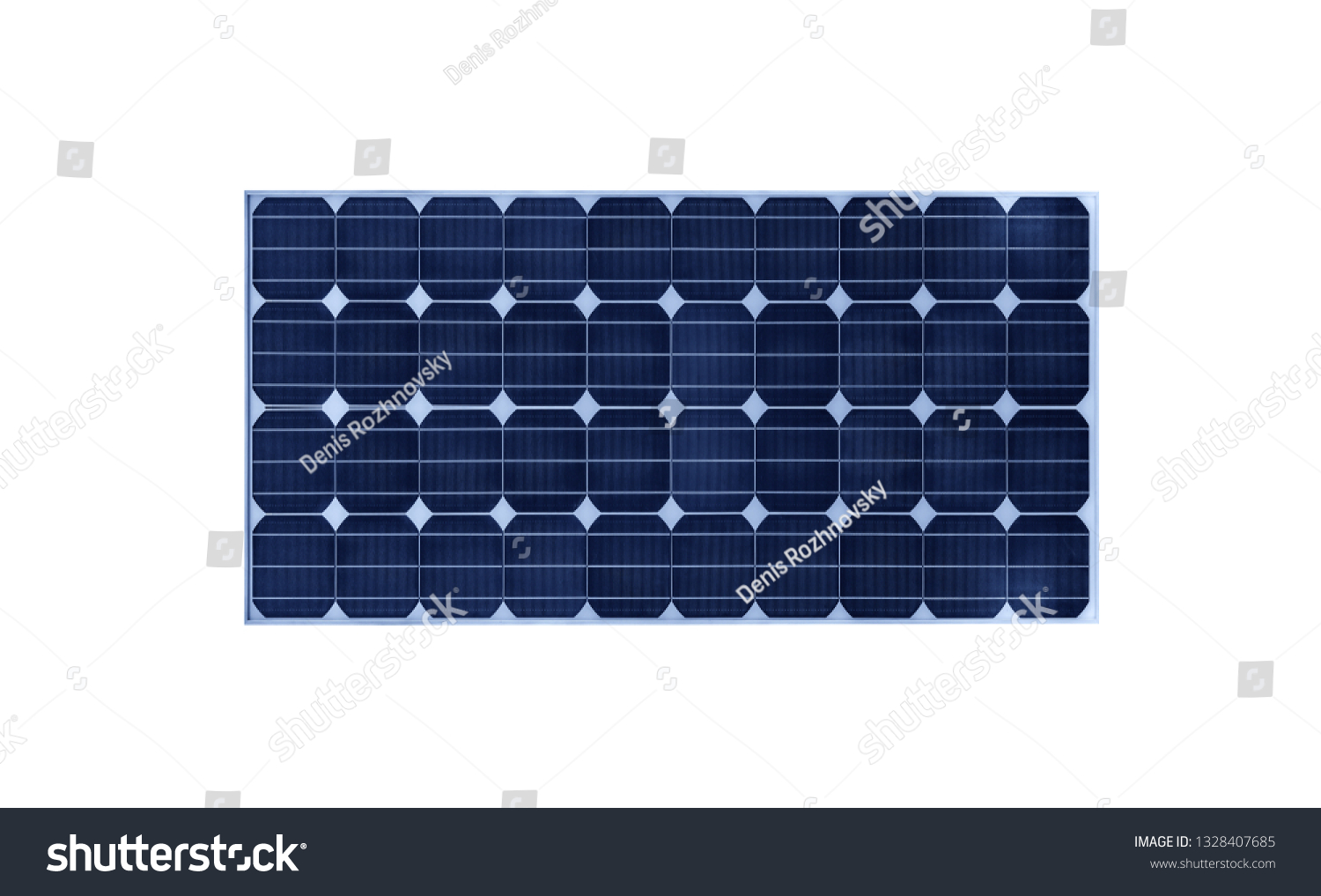 Solar Battery Isolated On White Background Stock Photo 1328407685 ...