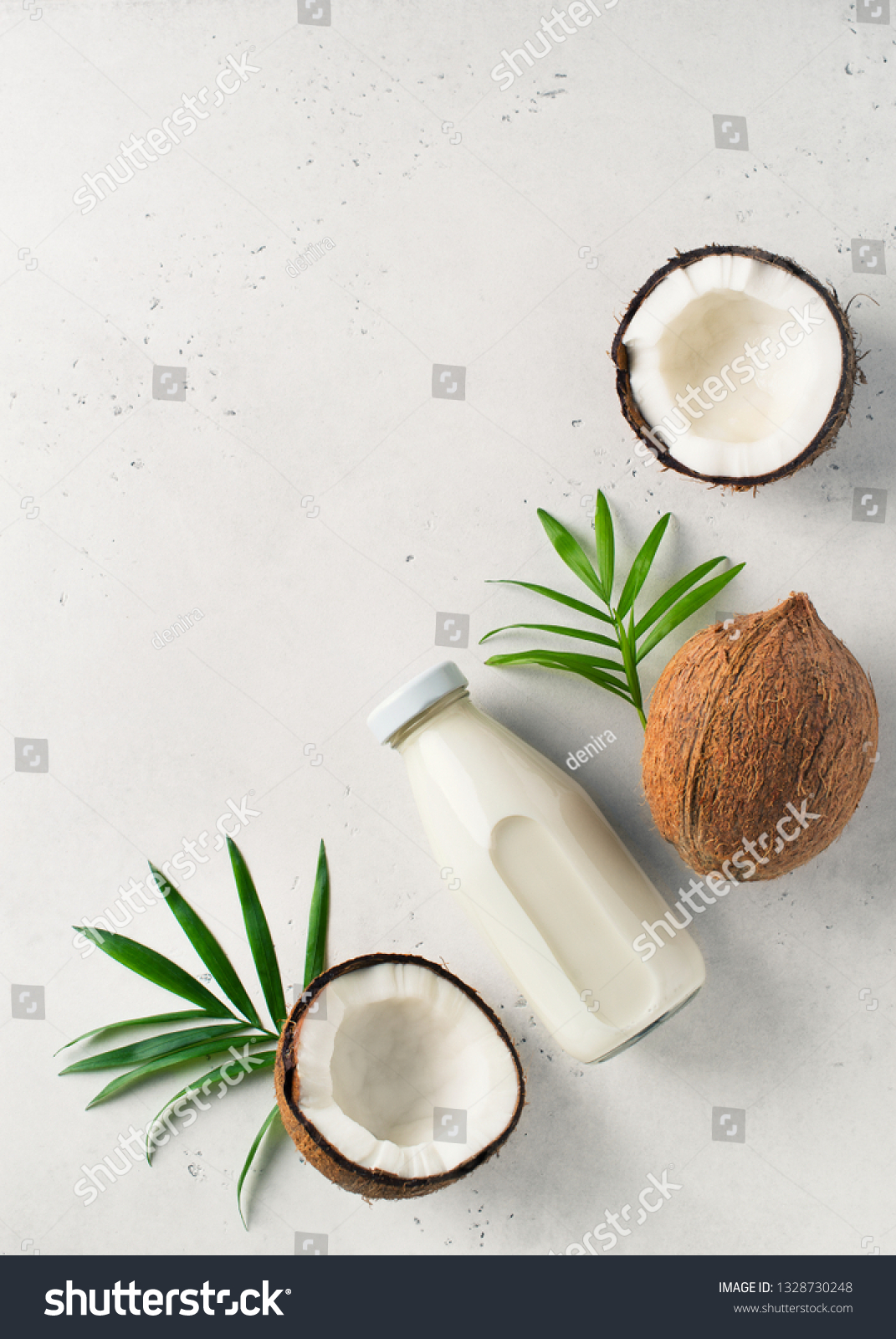 Эстетика кокоса на Светлом фоне