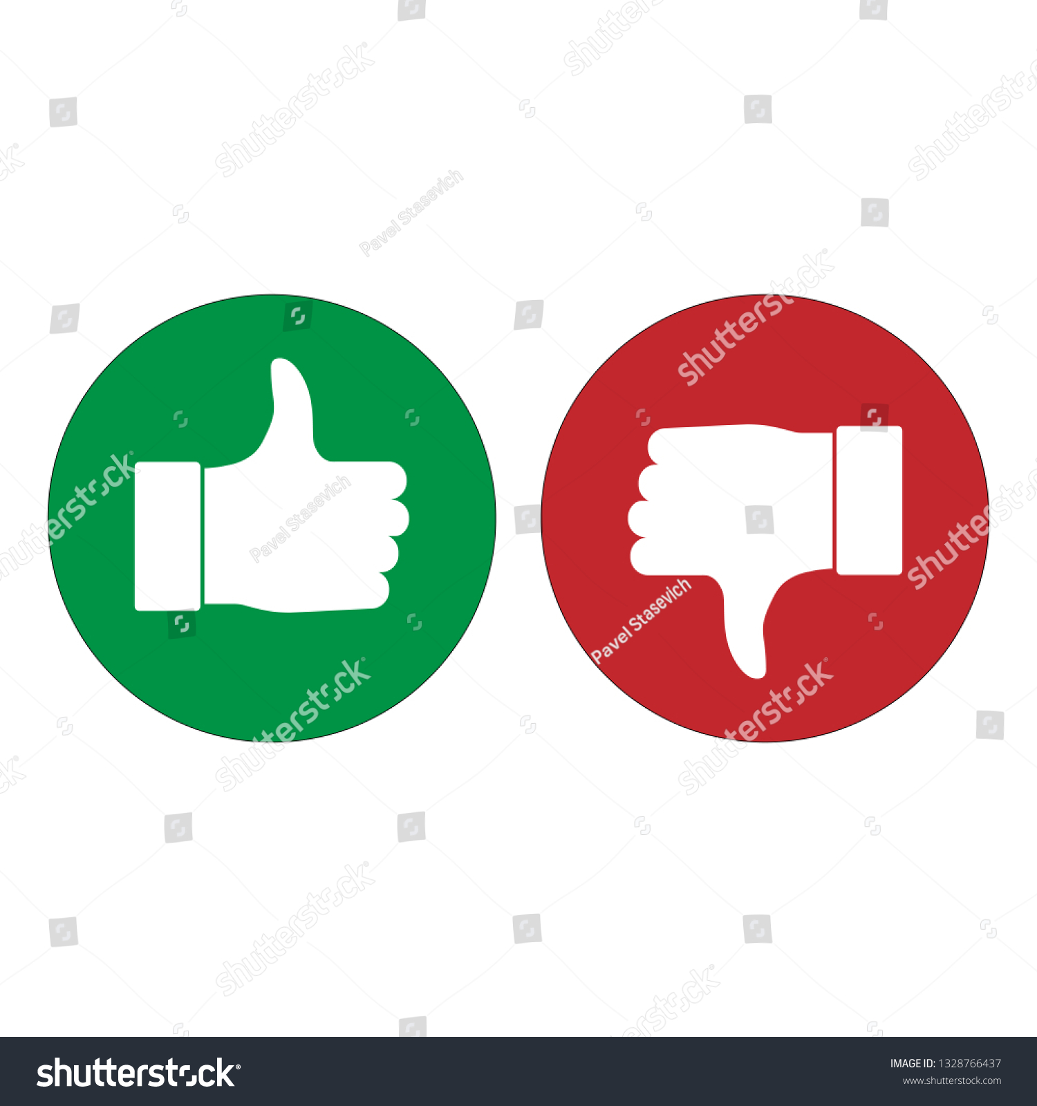 Good Like Thumbs Icon Vector Illustration Stock Vector (Royalty Free ...