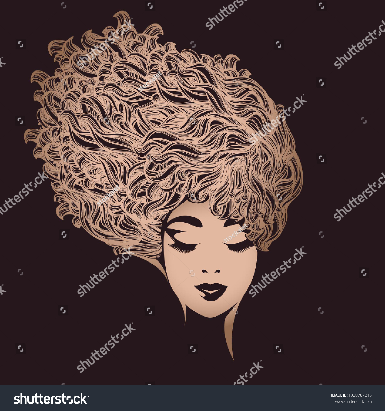 Style Beauty Hair Salon Vector Illustrationbeautiful Stock Vector Royalty Free 1328787215 