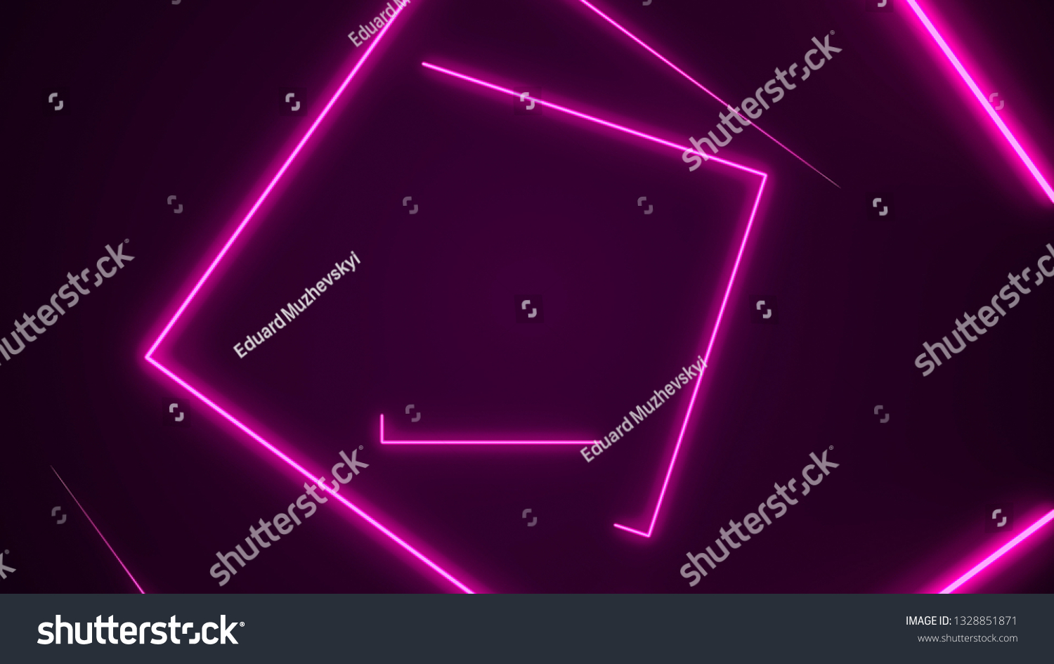 Futuristic Hud Rectangle Tunnel Background 4k Stock Illustration ...