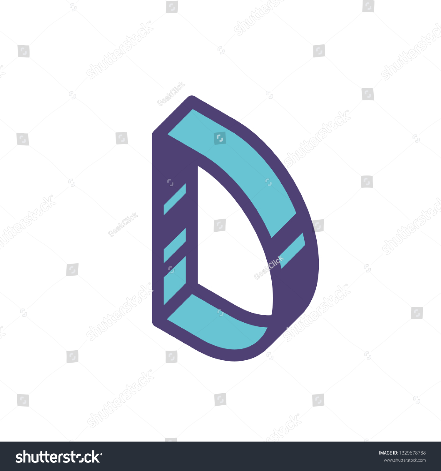 Logo Sign Letter D Linear Outline Stock Illustration 1329678788 ...