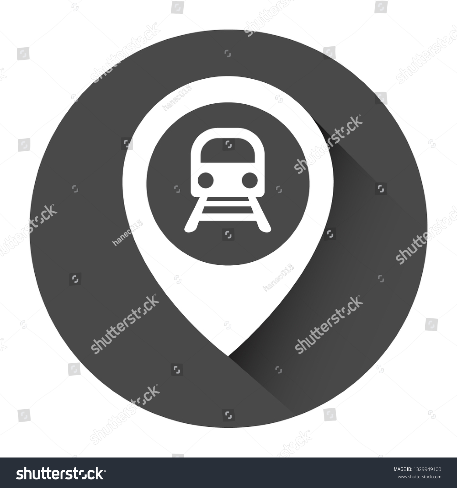 Subway Icon Map Pin Logo Concept Stock Vector (Royalty Free) 1329949100 ...