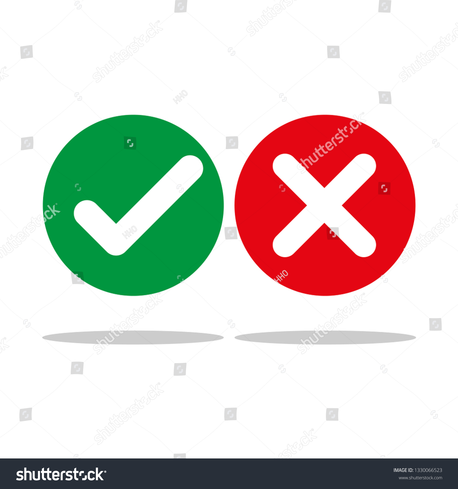 Check Mark Icons Vector Stock Vector Royalty Free 1330066523 Shutterstock