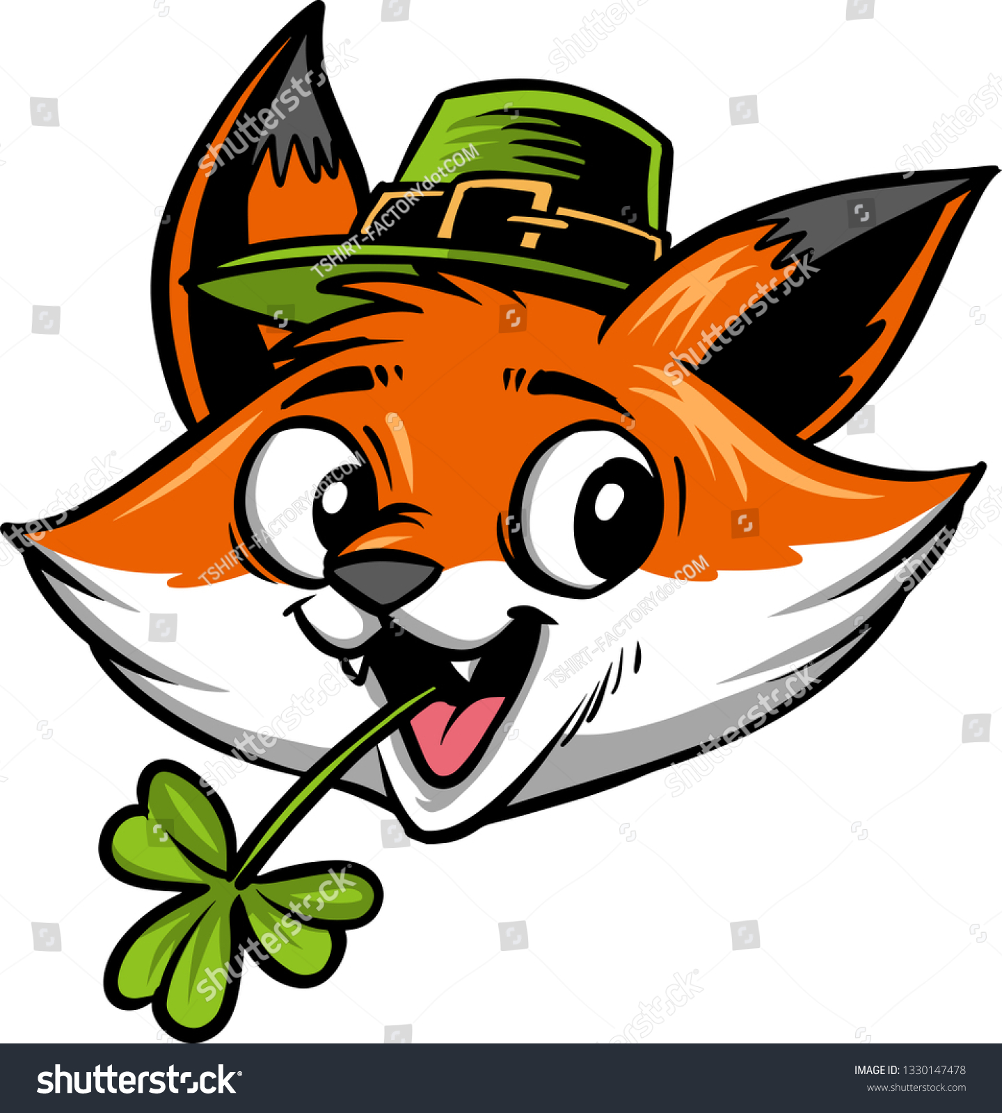 fox with green hat