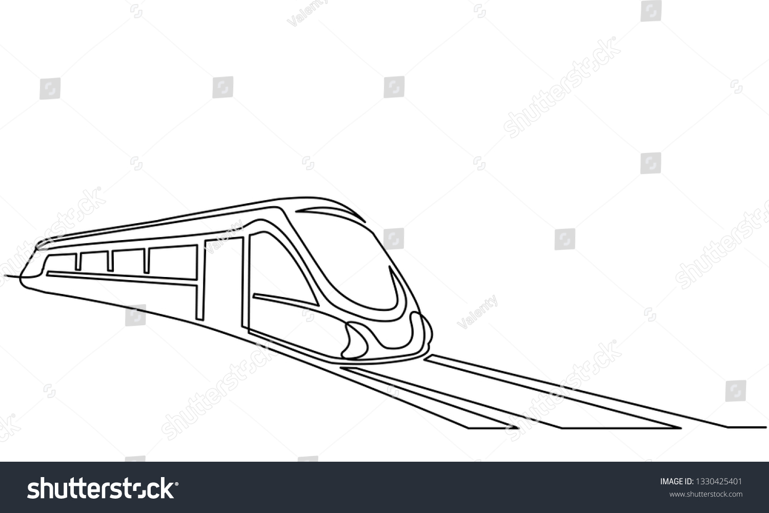 Continuous One Line Drawing Modern High Stock Vector (Royalty Free ...