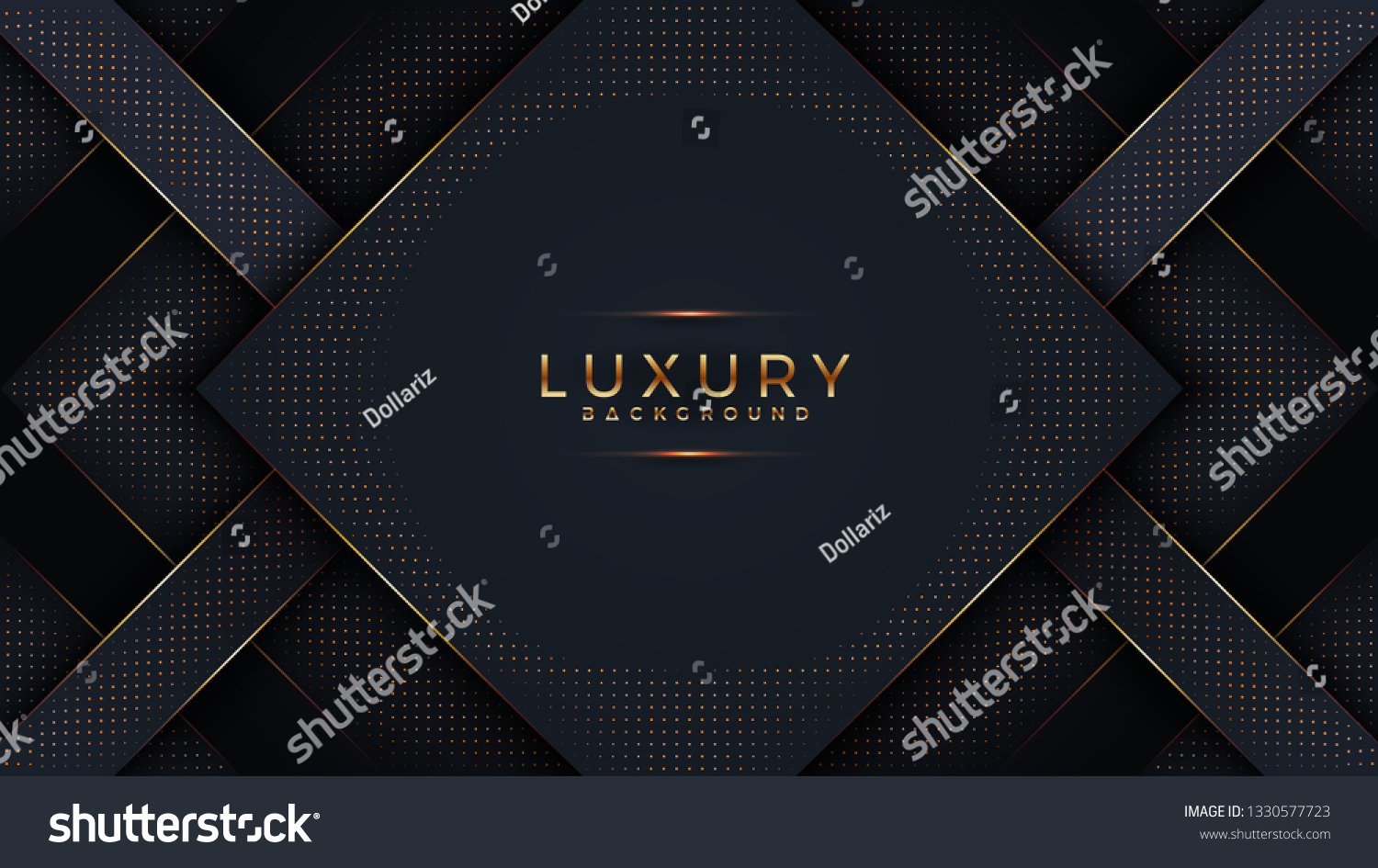 Luxury Black Background Combination Glowing Golden Stock Vector ...