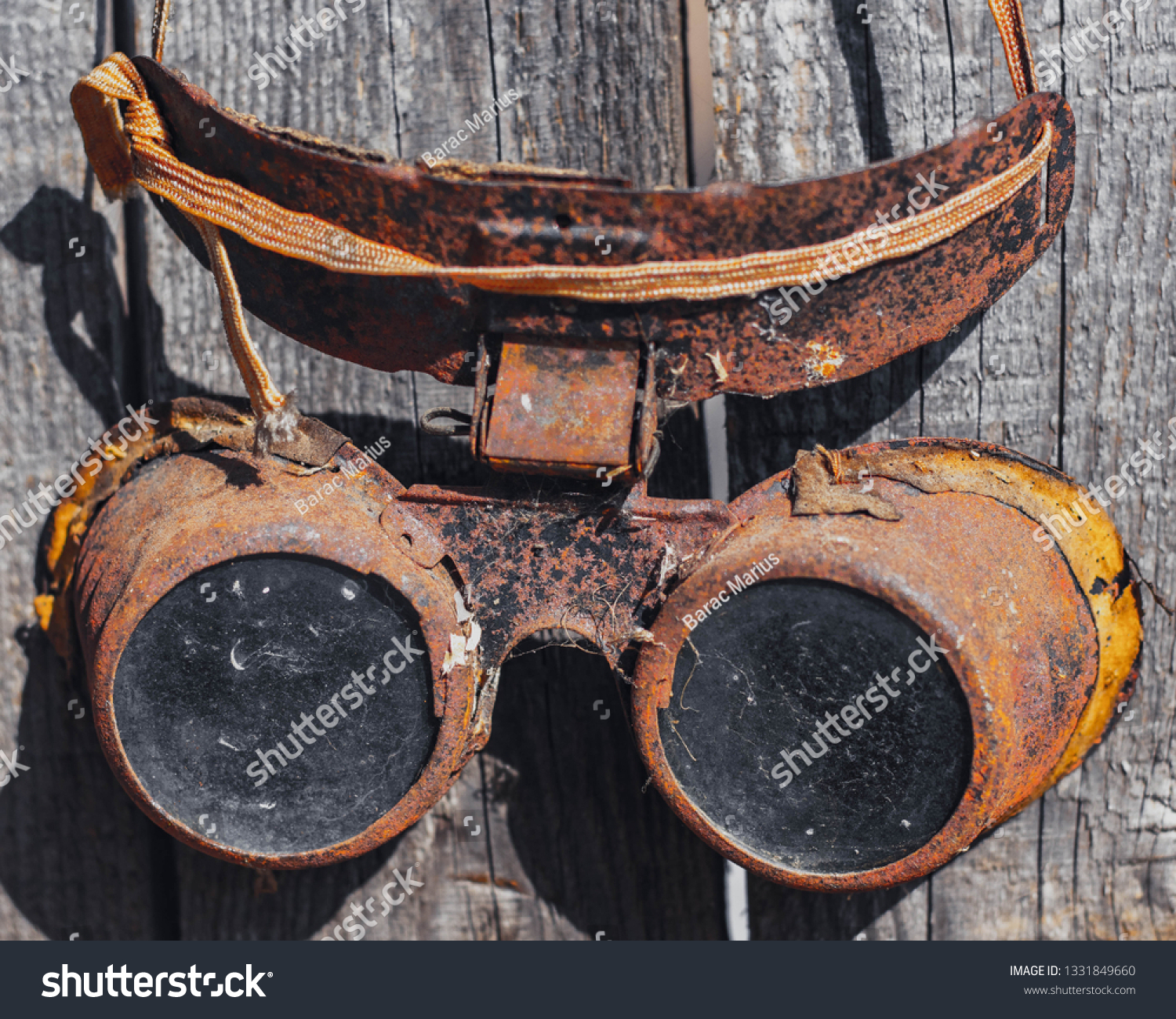 old welding goggles