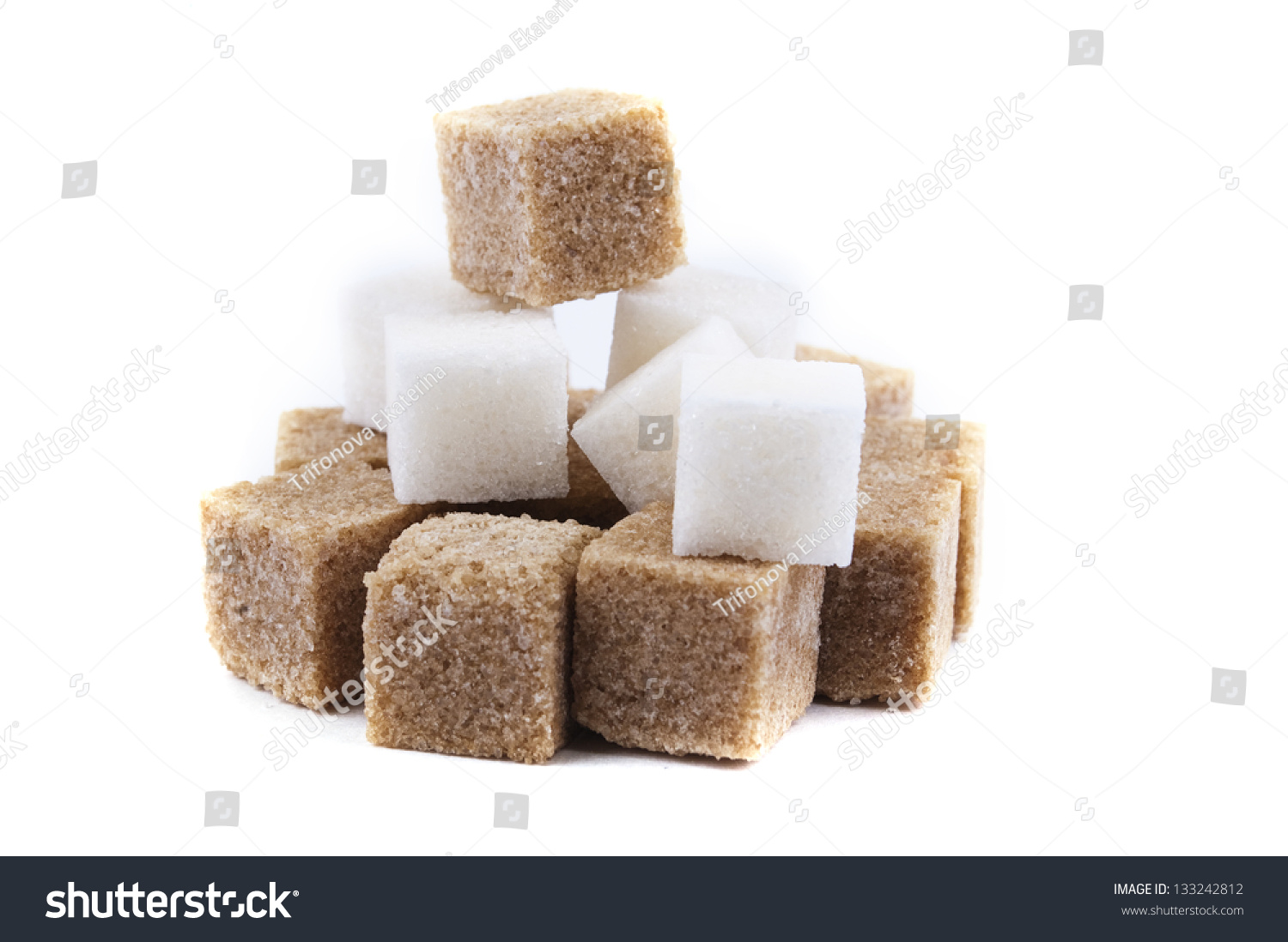 brown sugar cube pyramid