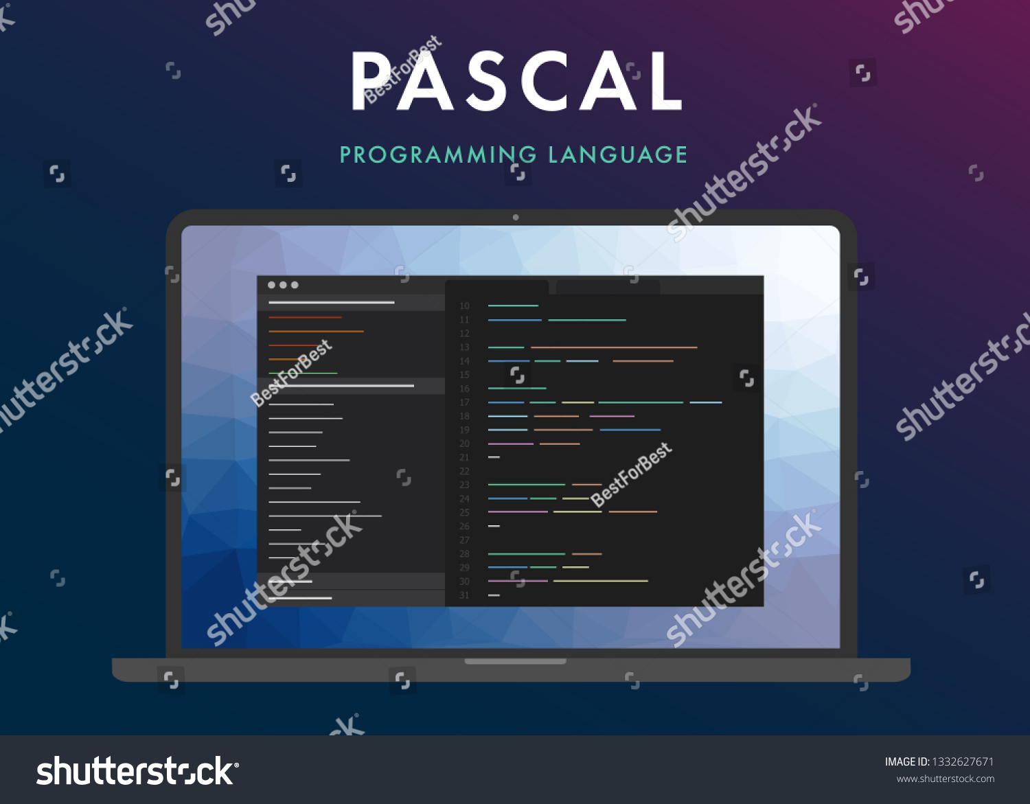 Pascal Vector Logo Programming Language Vector Stock Vector (Royalty ...