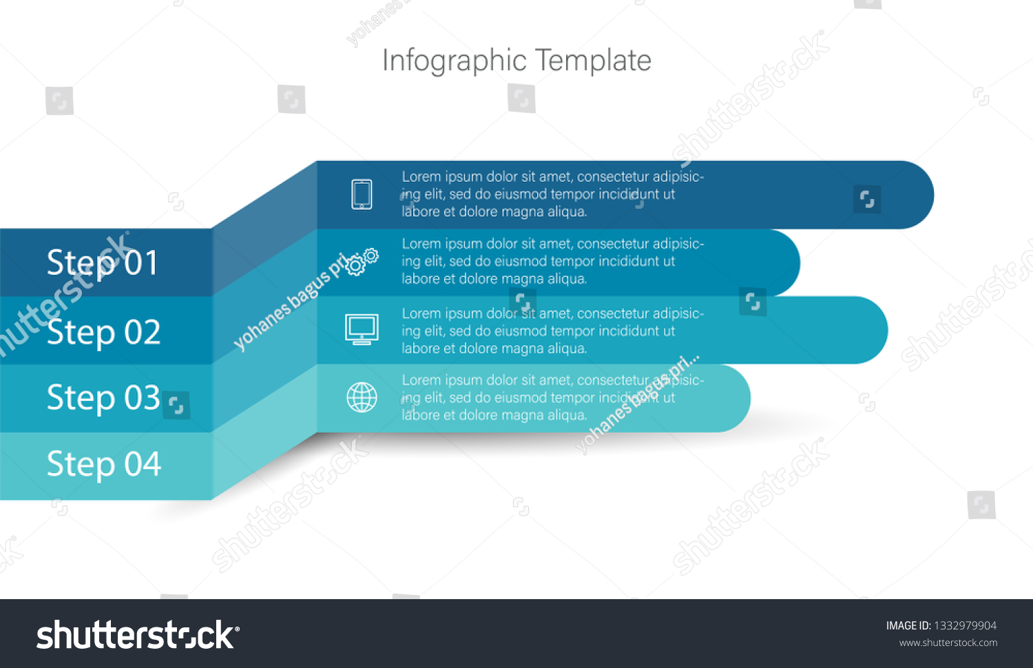 3d Infographic Elements Stock Vector (Royalty Free) 1332979904 ...