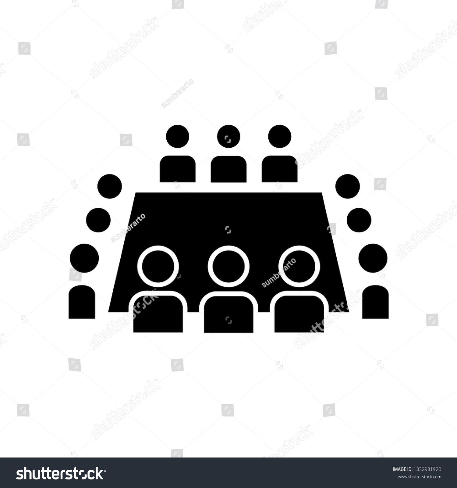 Committee Icon Vector Stock Vector (Royalty Free) 1332981920 | Shutterstock