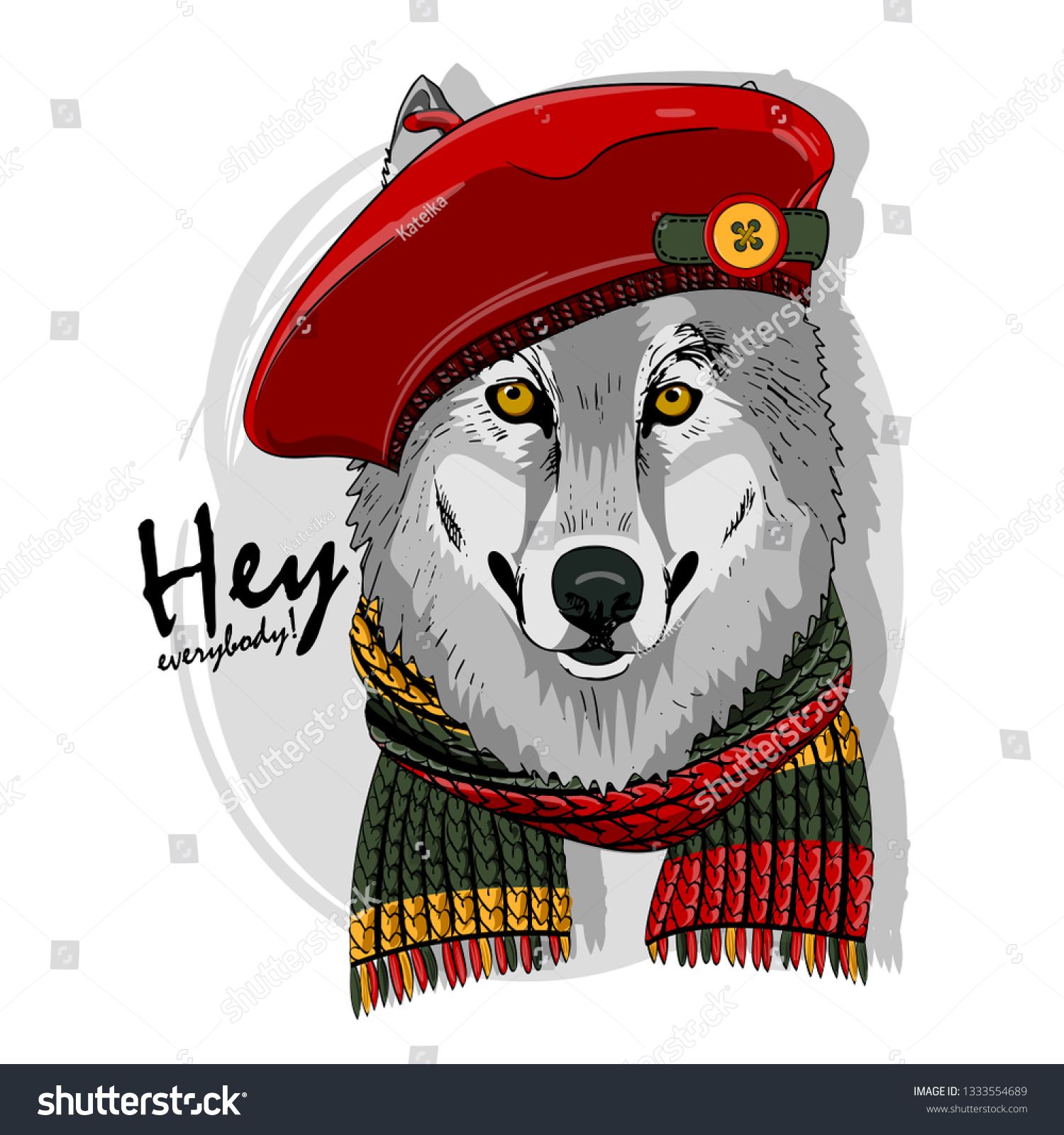 wolf beret