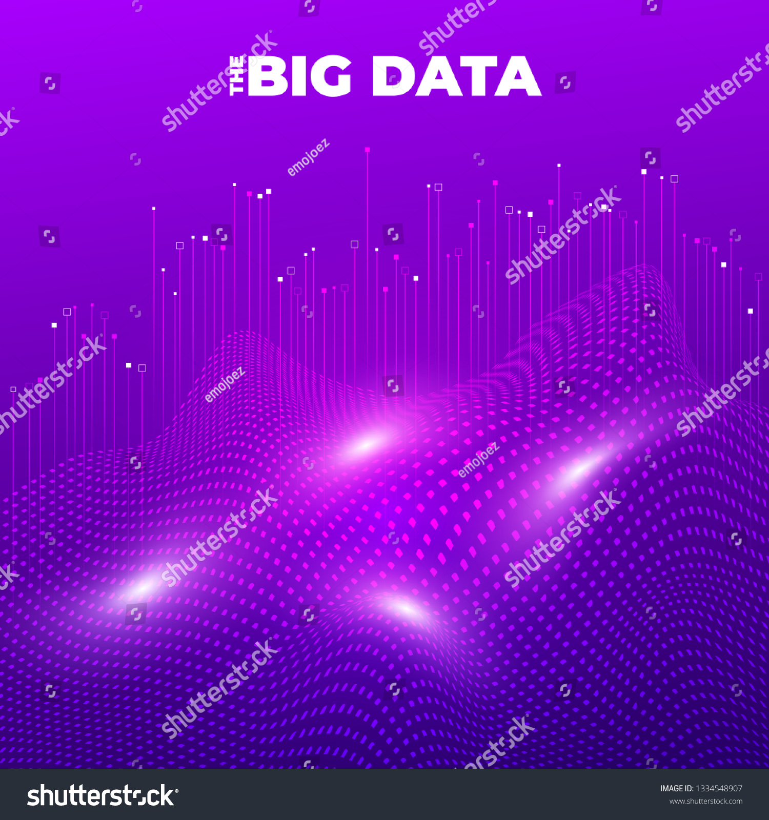 Big Data Visualization Visual Data Complexity Stock Vector (Royalty ...