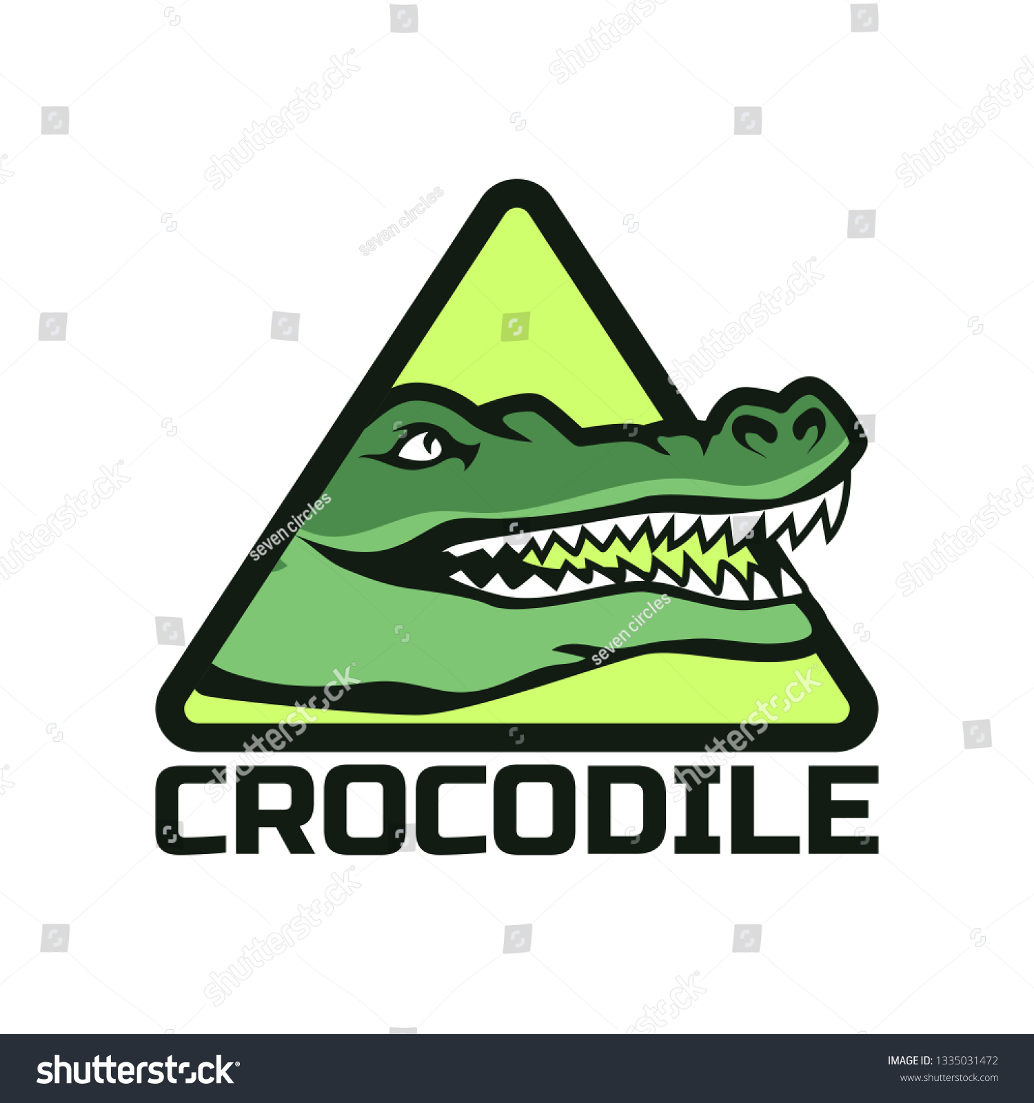 Alligator Crocodile Logo Your Business Company Stock Vector (Royalty ...