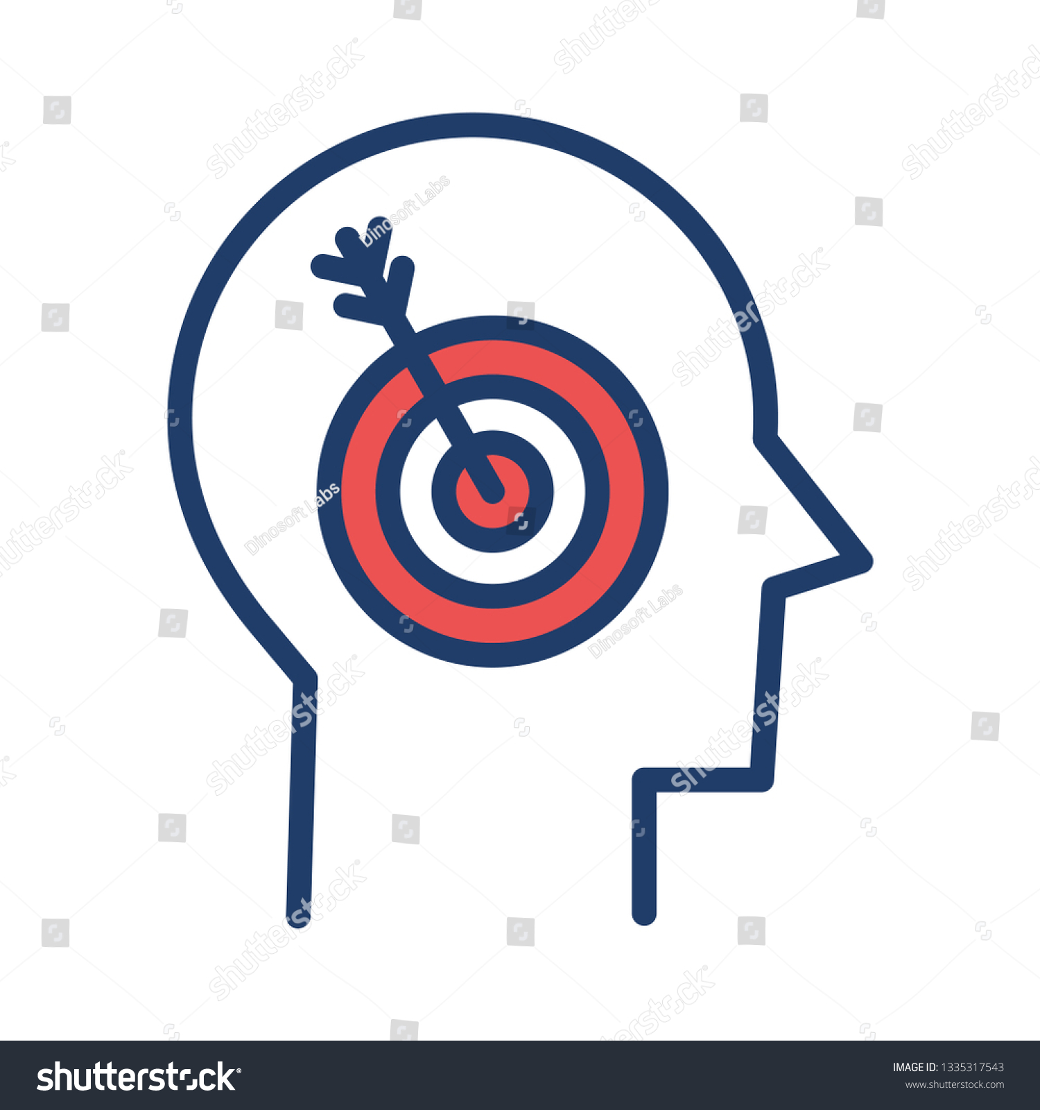 Goal Target Focus Stock Vector (Royalty Free) 1335317543 | Shutterstock