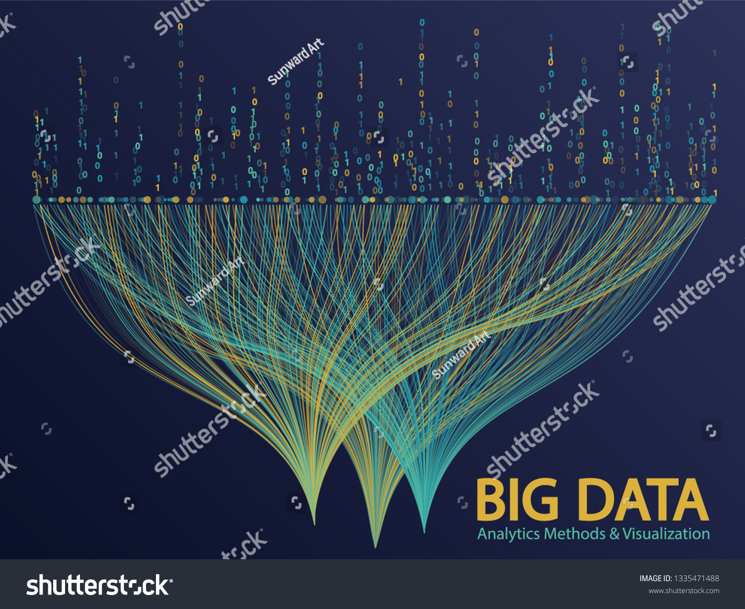 Big Data Analytics Methods Visualization Concept: เวกเตอร์สต็อก (ปลอด ...