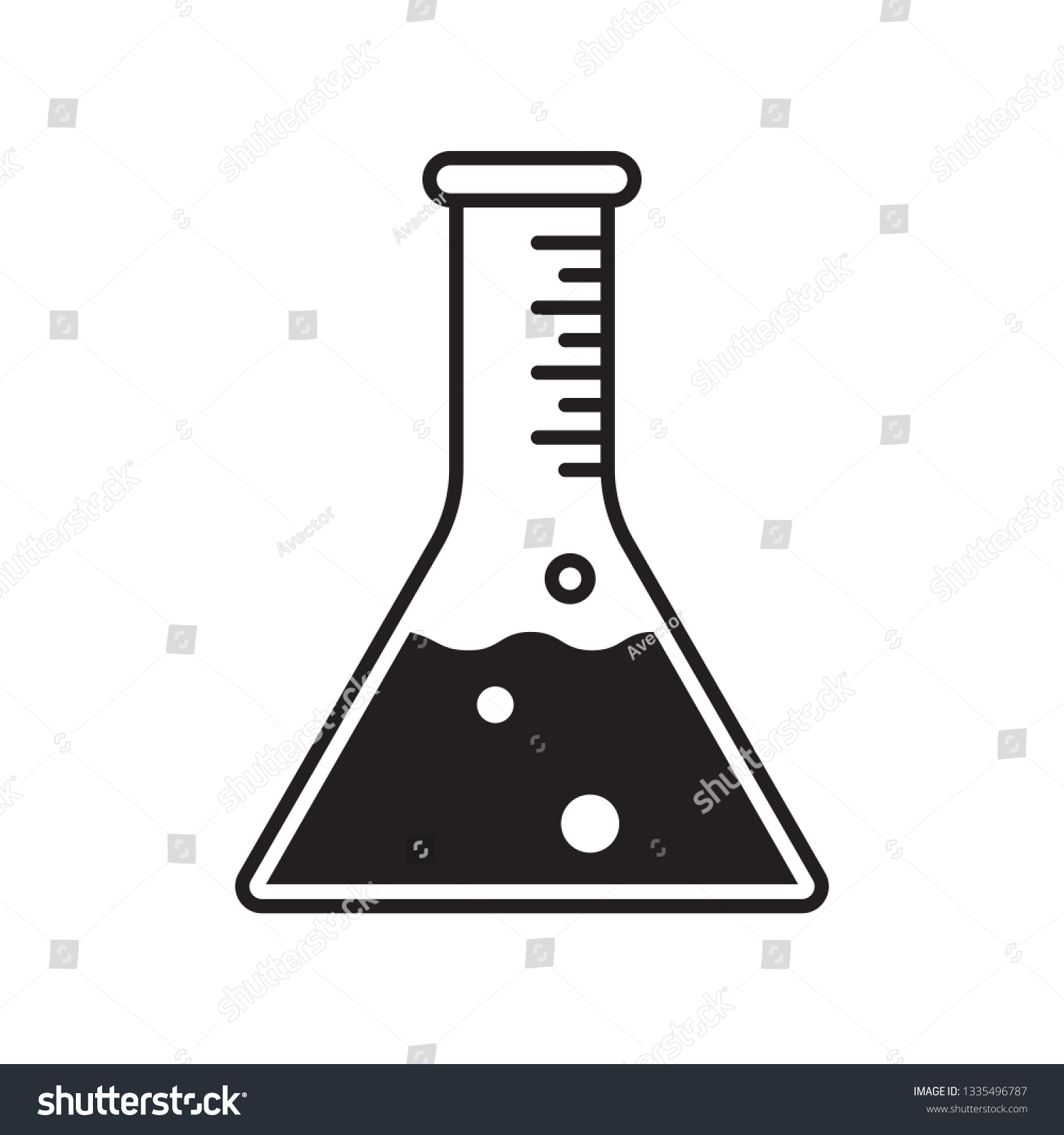 Test Tube Vector Icon Vector Clinically Stock Vector (Royalty Free ...