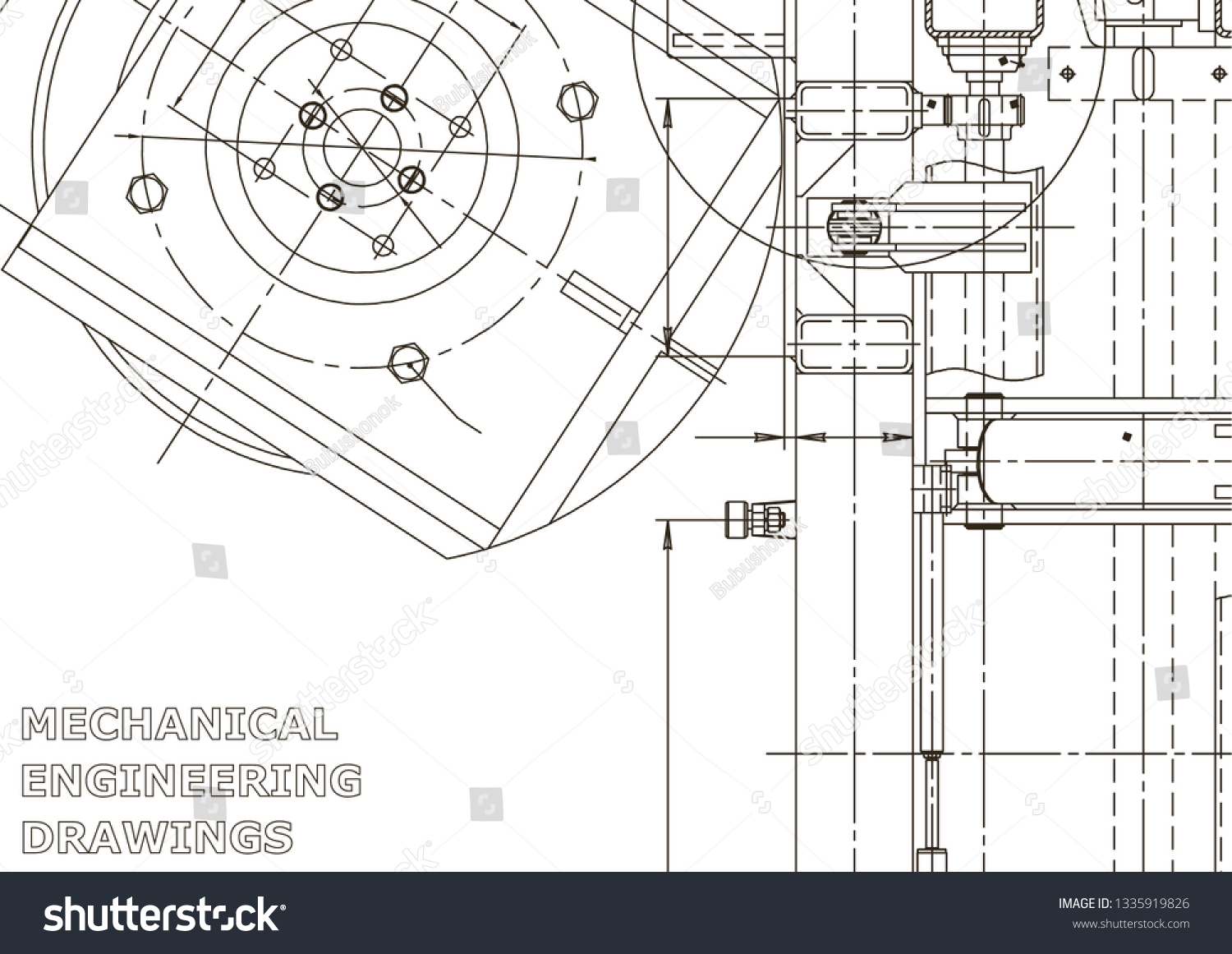 Vector Engineering Illustration Instrumentmaking Drawings Mechanical ...