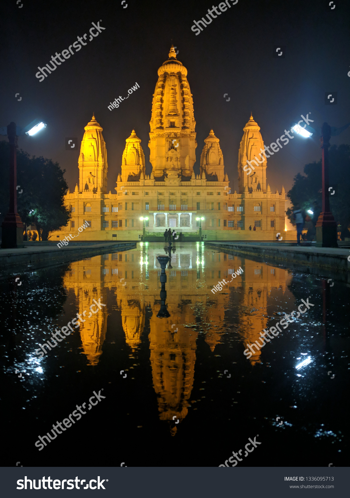 Jk Temple Symmetrical Reflection Kanpur India Stock Photo 1336095713 ...