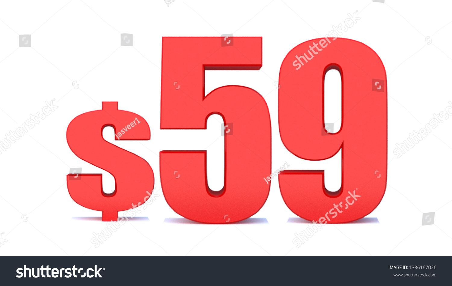 59 Dollar 59 Word On White Stock Illustration 1336167026 | Shutterstock
