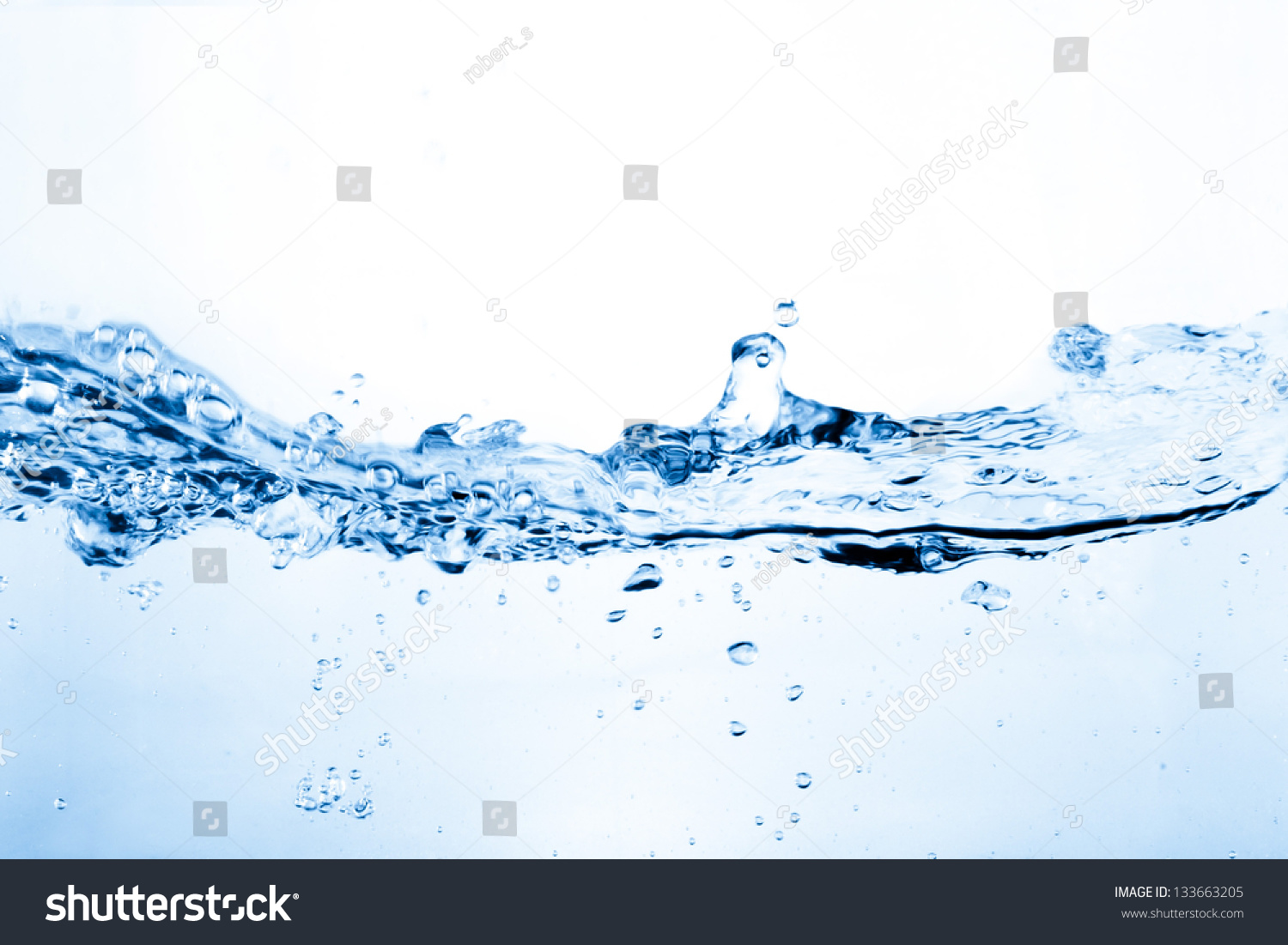 Water Air Bubbles Over White Background Stock Photo 133663205 ...